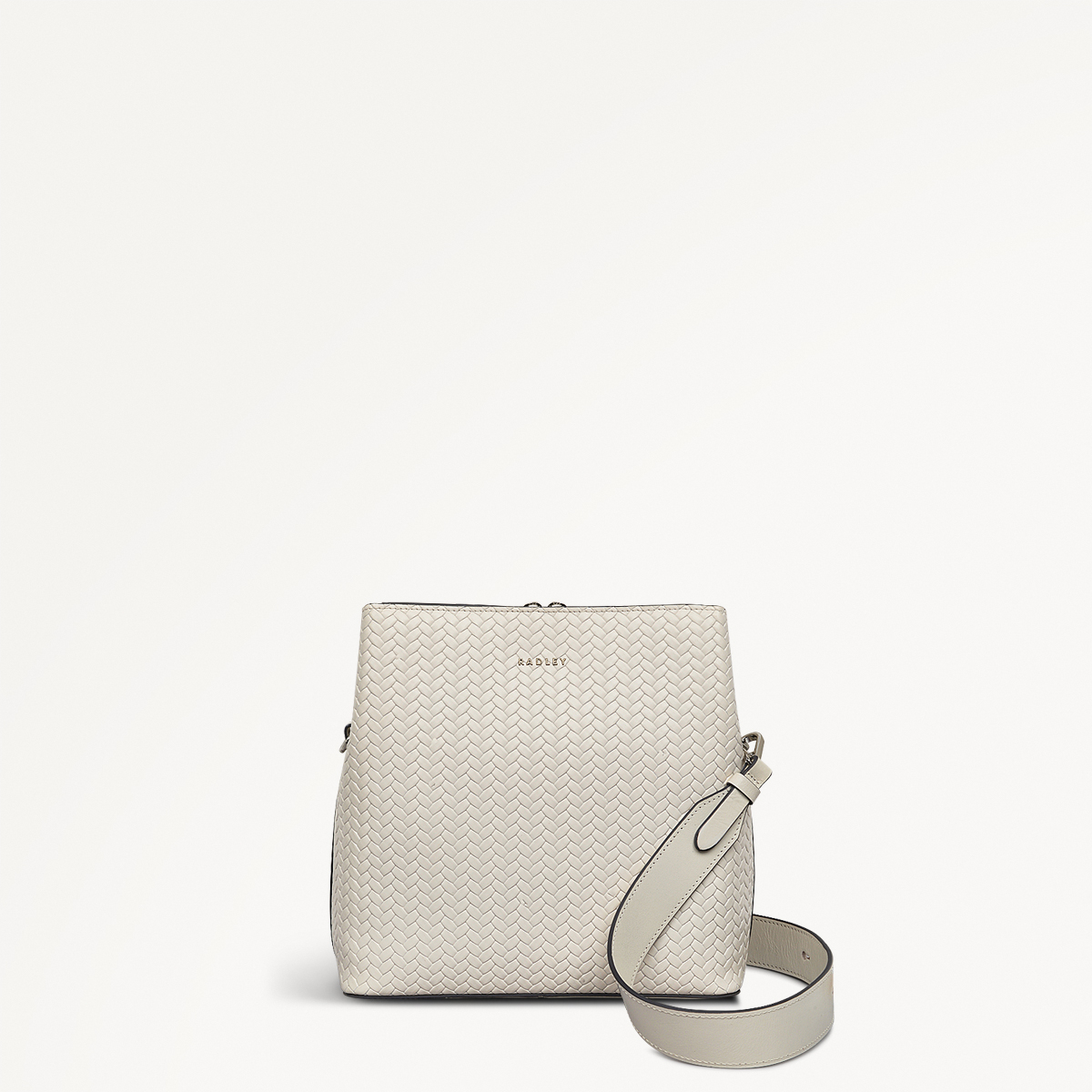 Dukes Place Weave Medium Cross Body Chalk