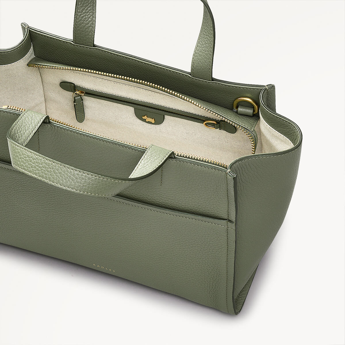 Oak Street Medium Ziptop Grab Dark Olive  - 110186