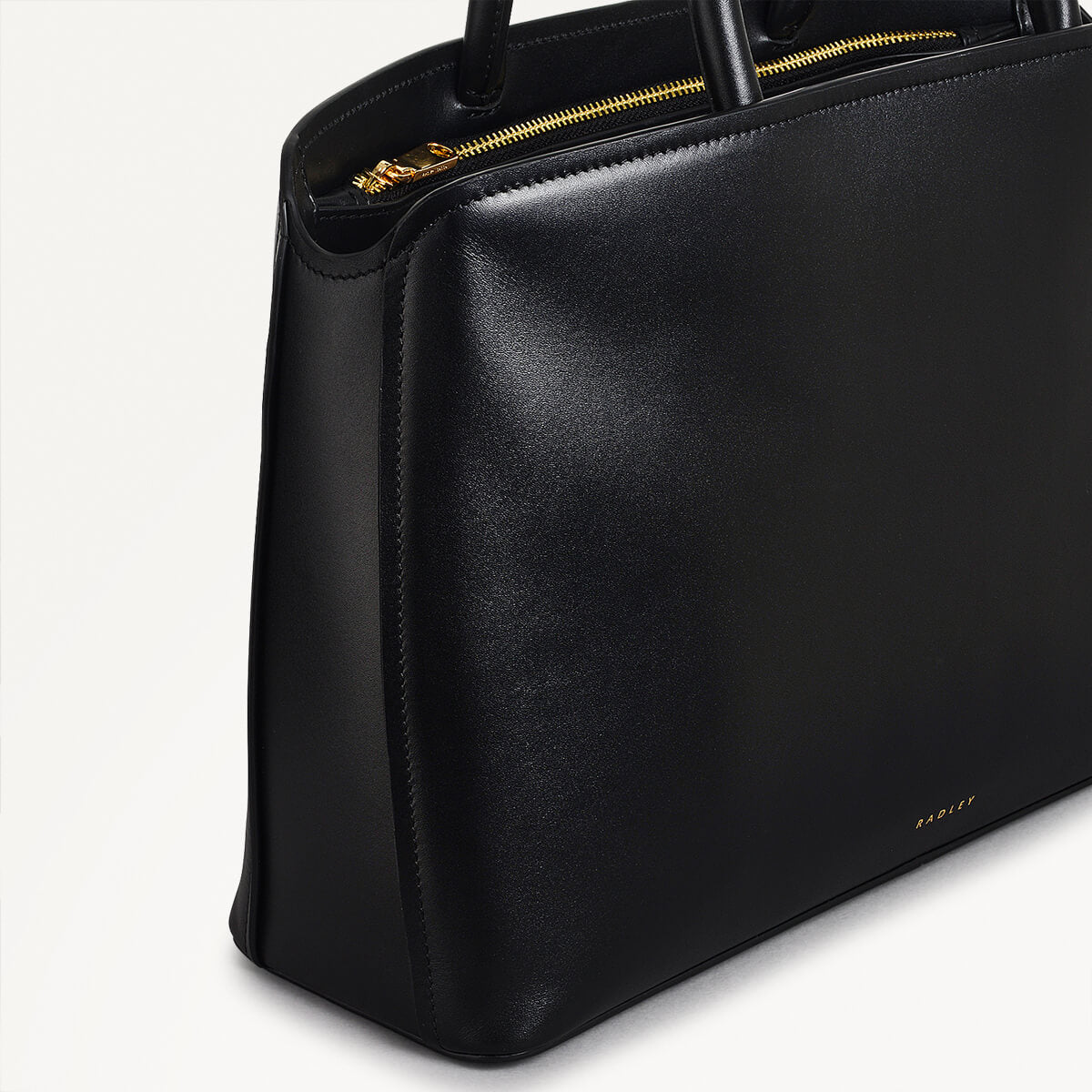 Bow Street Medium Ziptop Grab Black  - 110193