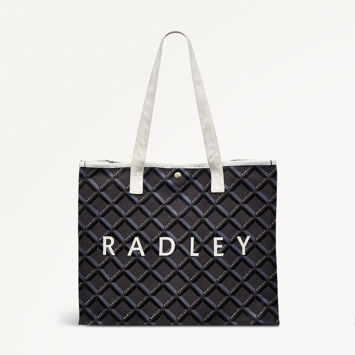 Radley Geo Fabric Open Top Tote in Charcoal - 110321