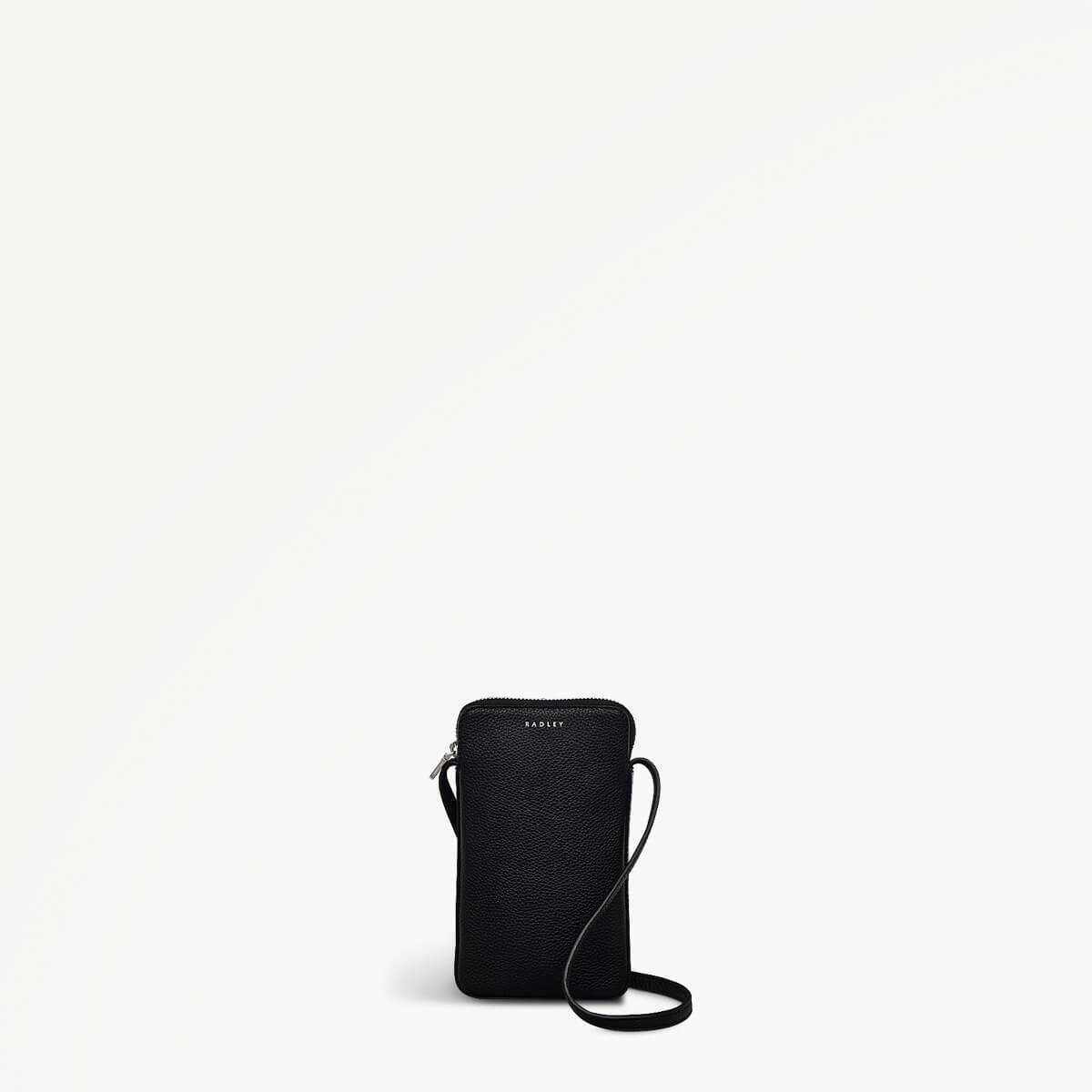 Bella Radley Leather Medium Phone Cross Body Bag in Black - 110377