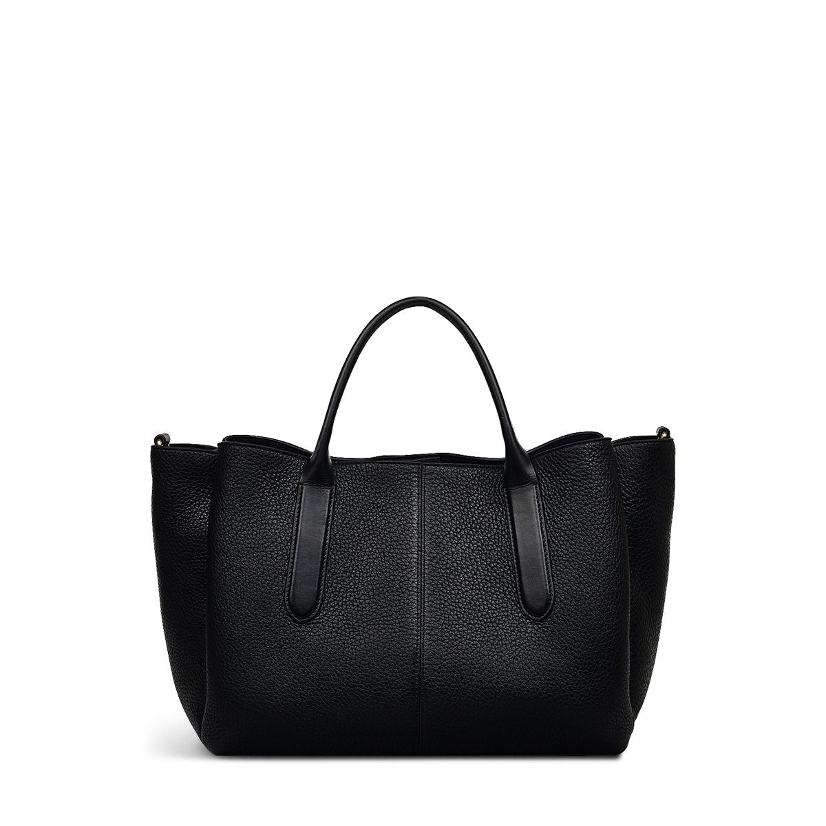 Hillgate Place Leather Medium Grab Bag in Black - 110426