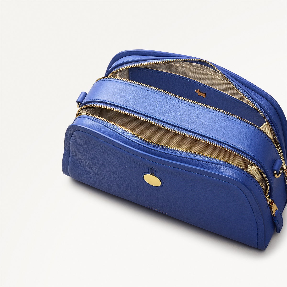 BATHURST MEWS SMALL ZIPTOP CROSS BODY YVES BLUE