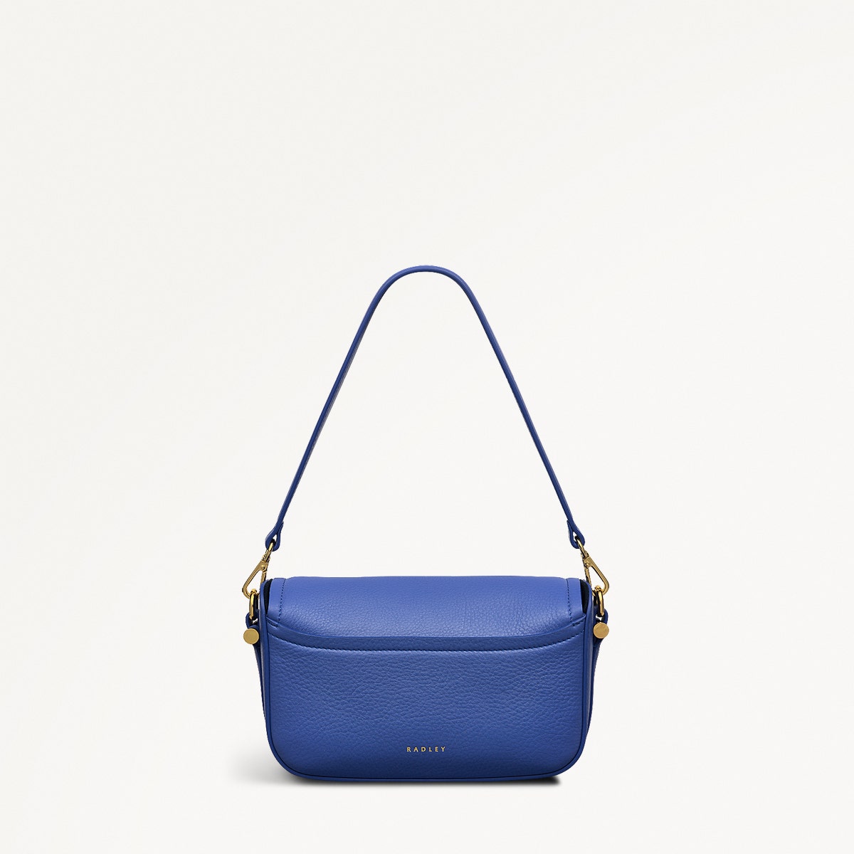Bathurst Mews Leather Small Flapover Crossbody Bag in Yves Blue - 110653