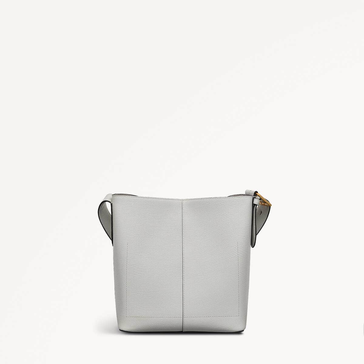 Threadneedle Street Leather Medium Open Top Crossbody Bag in Mist - 110688