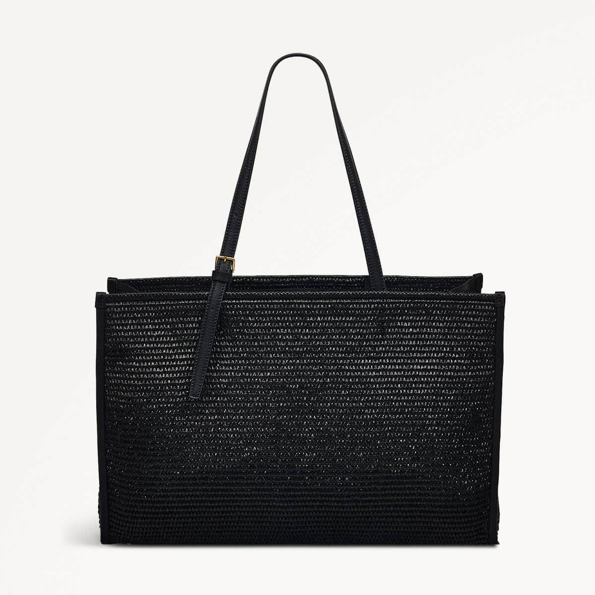 The Burlington Fabric Large Open Top Tote Bag in Black - 110693