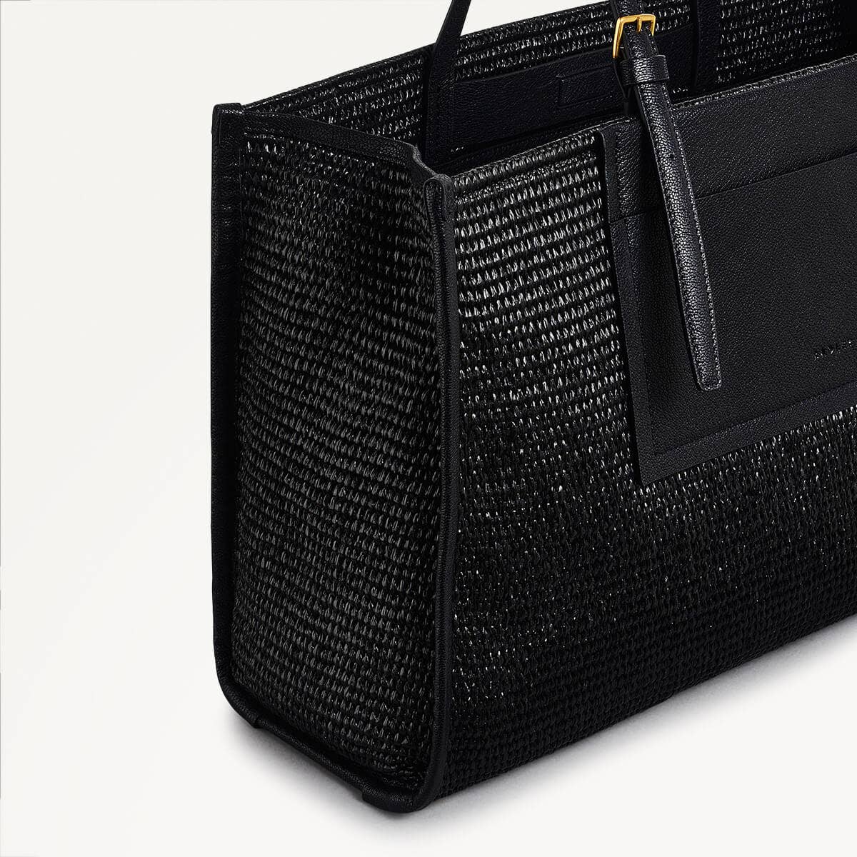 The Burlington Fabric Large Open Top Tote Bag in Black - 110693