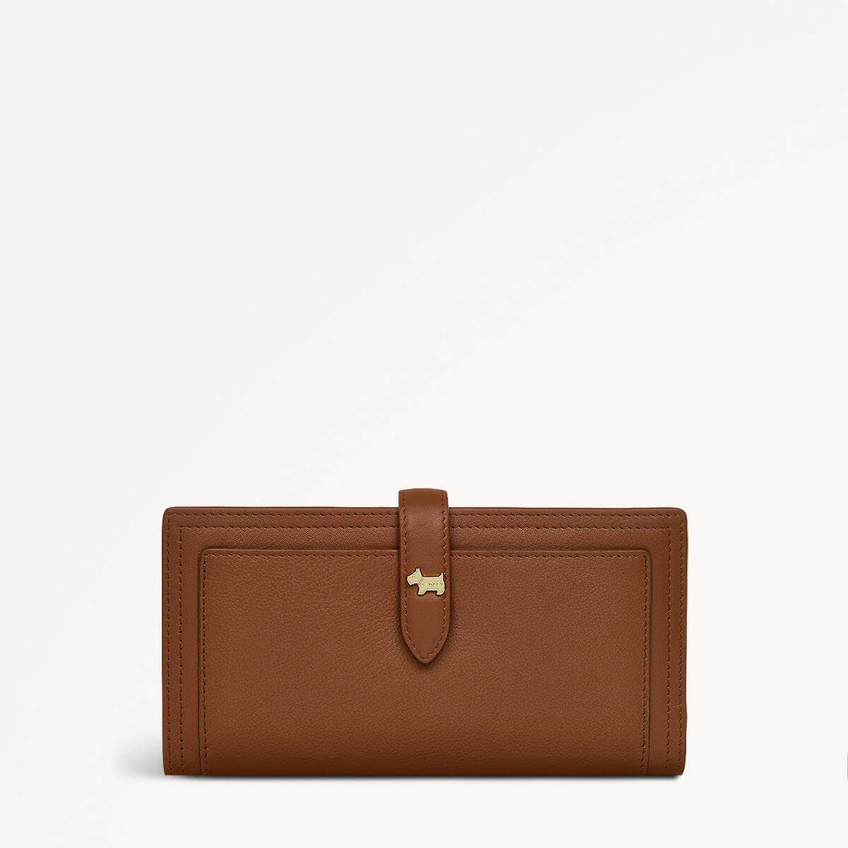 Willis Street Leather Large Bifold Purse in Saddle - 110783