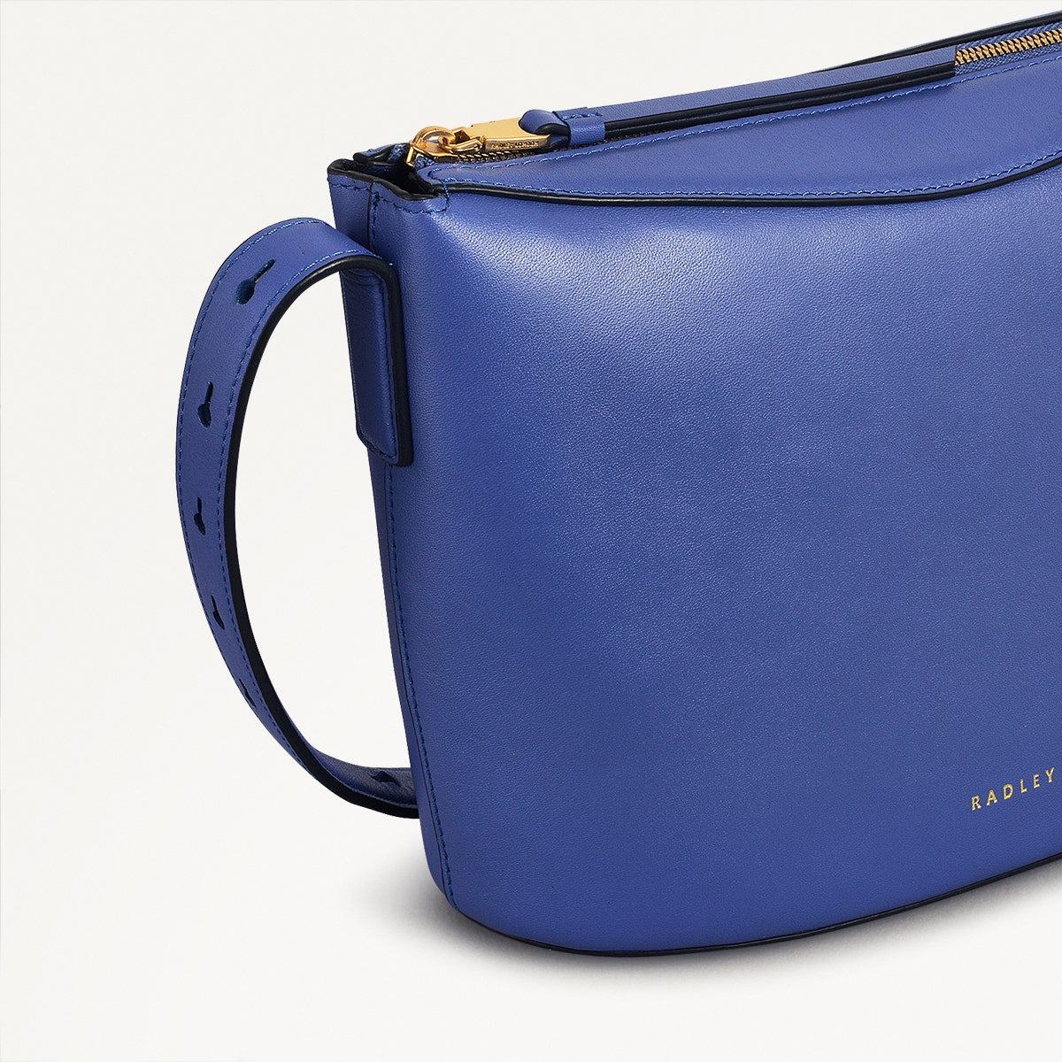 The Kensal Small Ziptop Cross Body Yves Blue - 110815