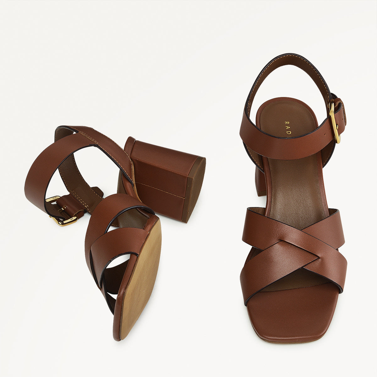 Portland Terrace Block Heel Sandal Saddle - 111304