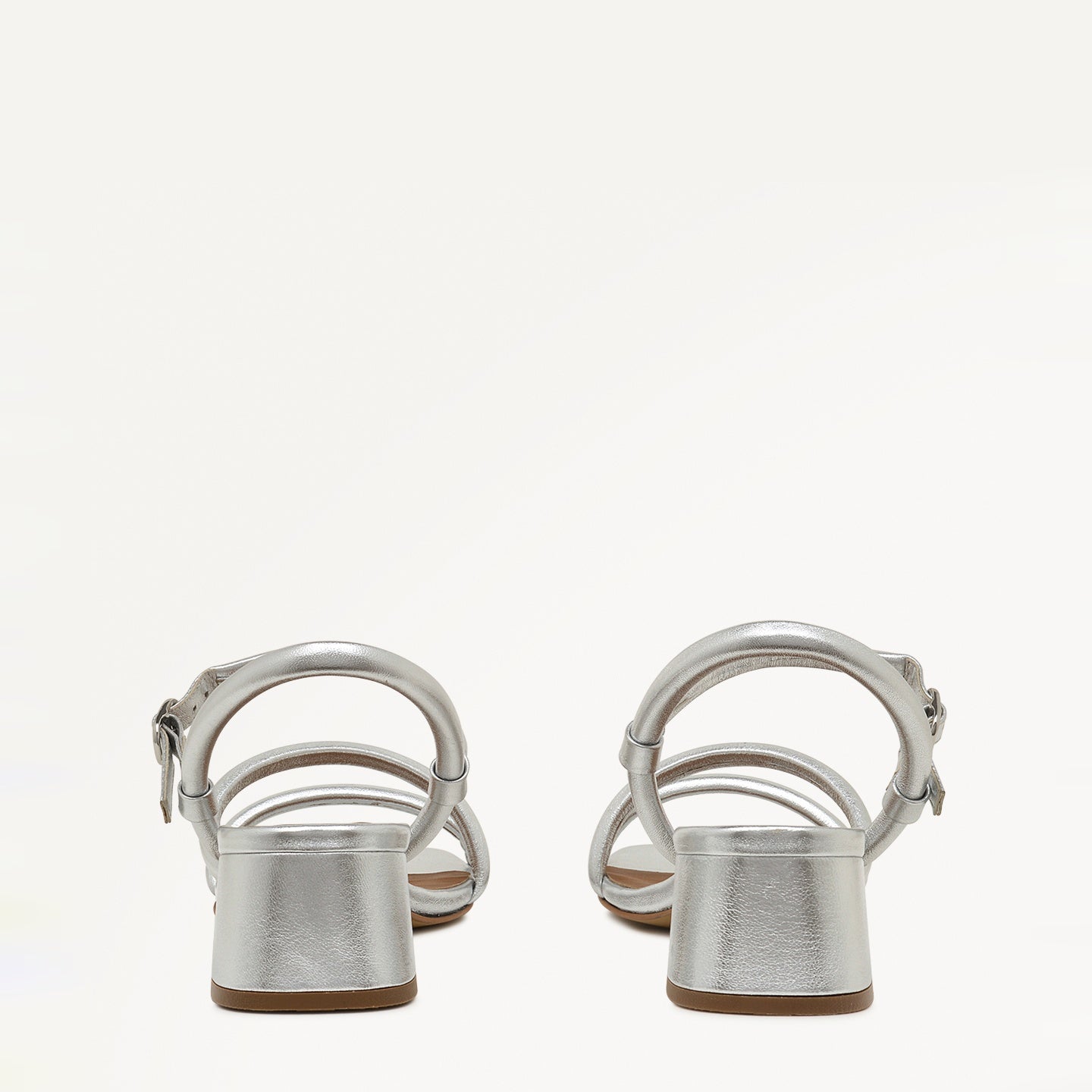 LANDSDOWN CRESCENT STRAP SANDAL SILVER