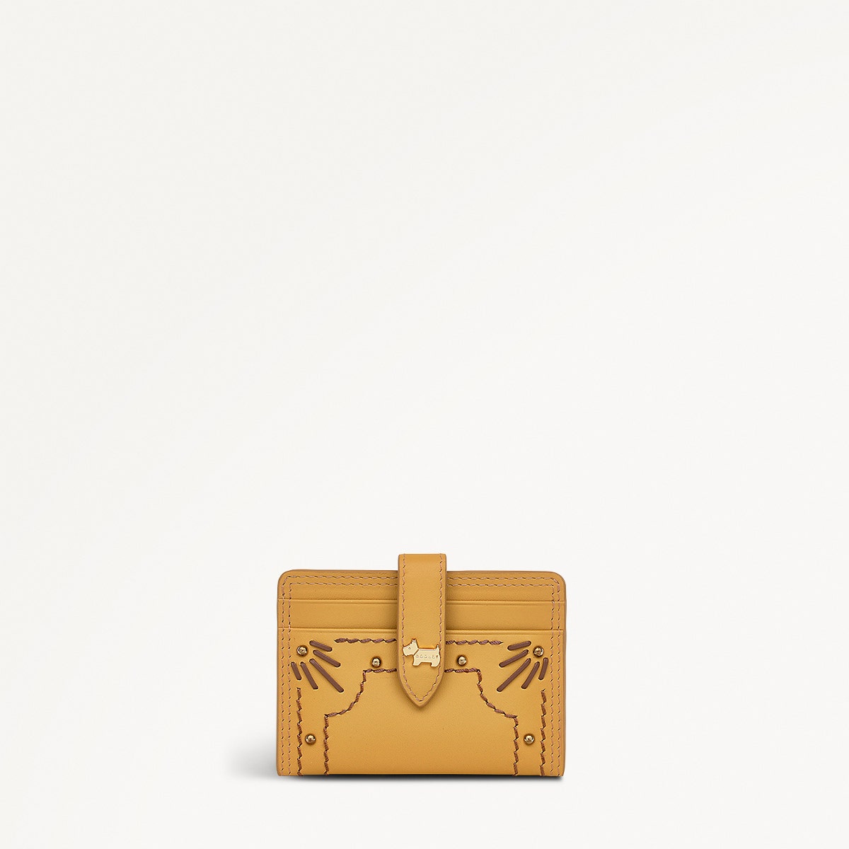 Willis Street Leather Small Card Holder in Pecan - 111476