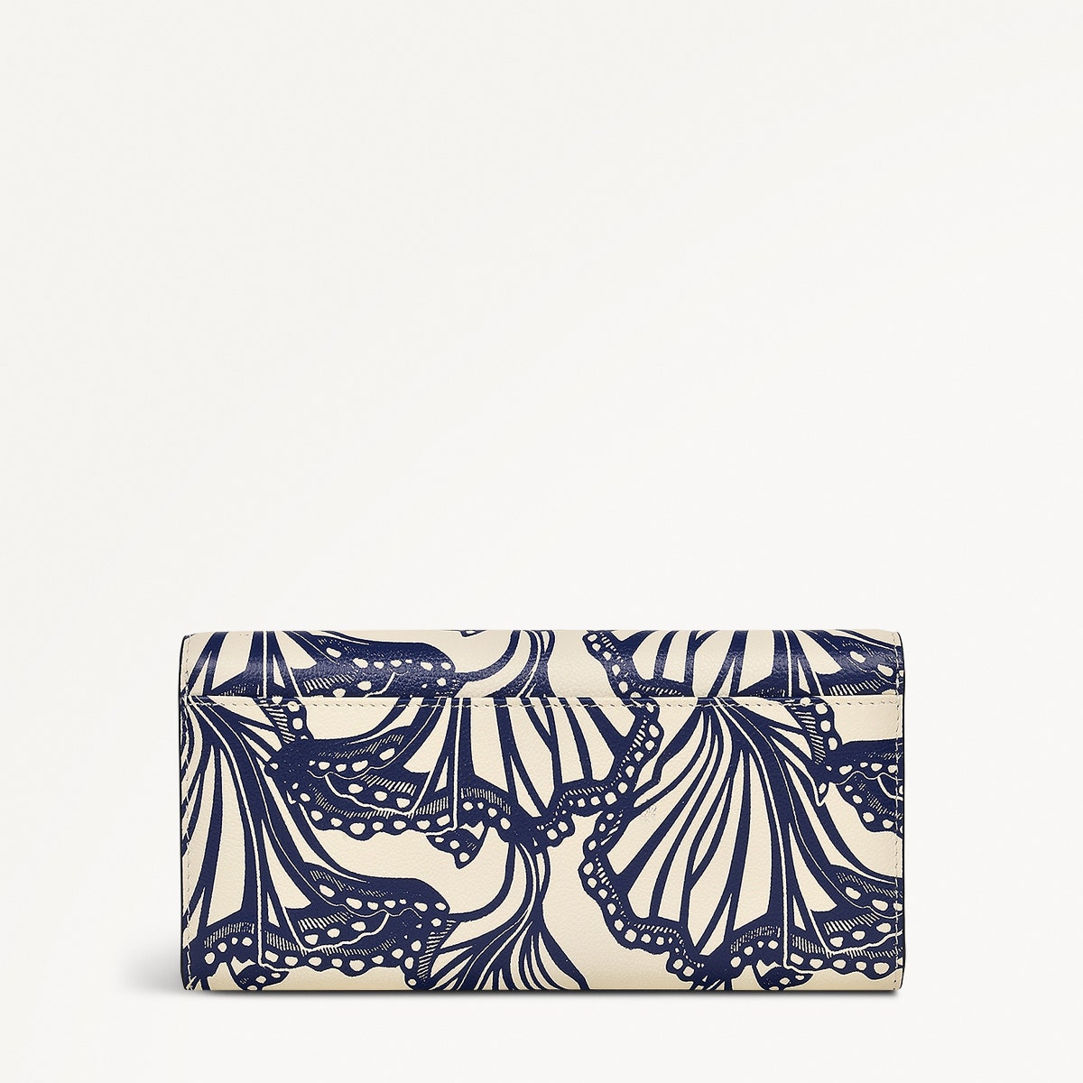 Under The Sea Leather Large Flapover Wallet in Chalk - 111505
