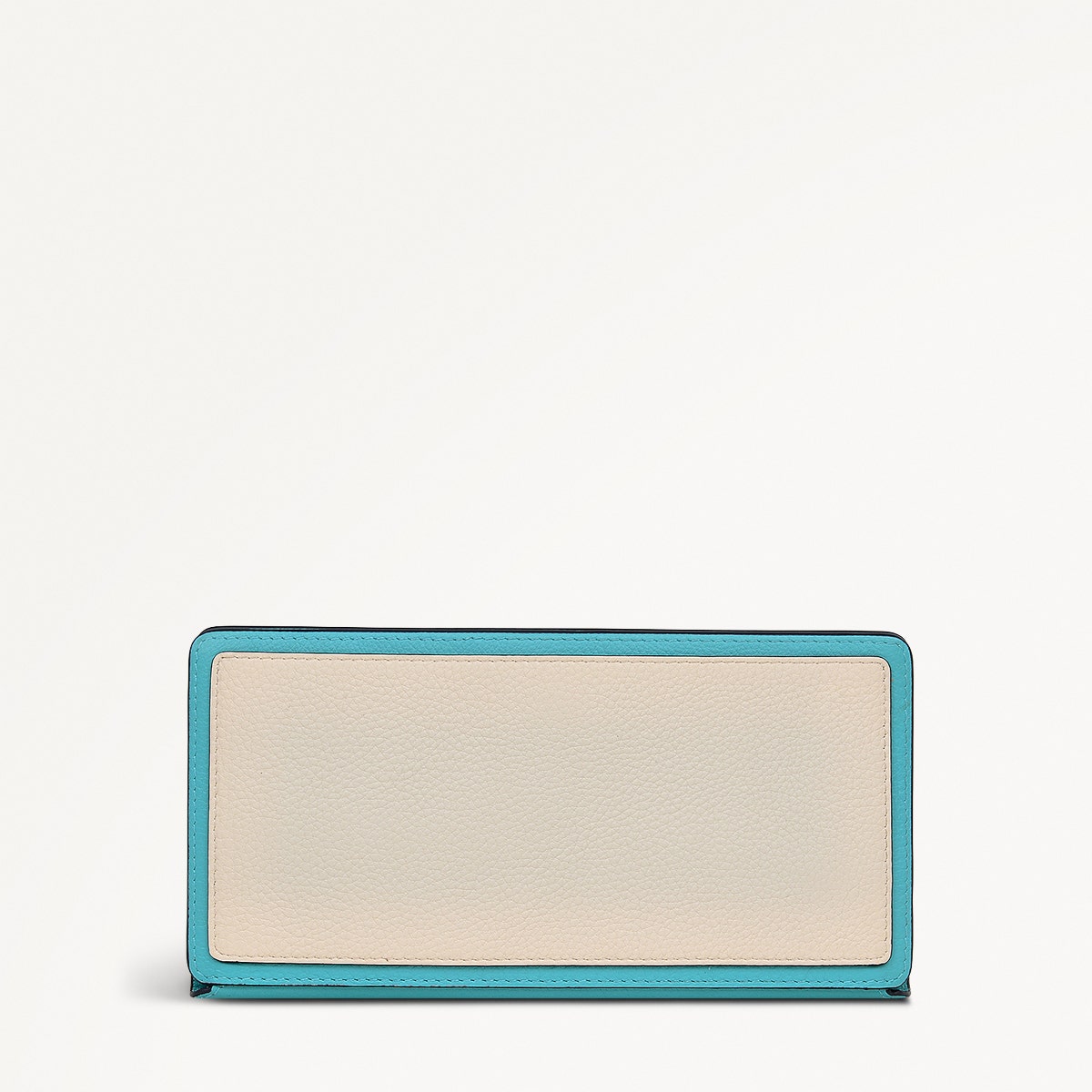 Coin Street Leather Large Ziptop Wallet in Maldives - 111509