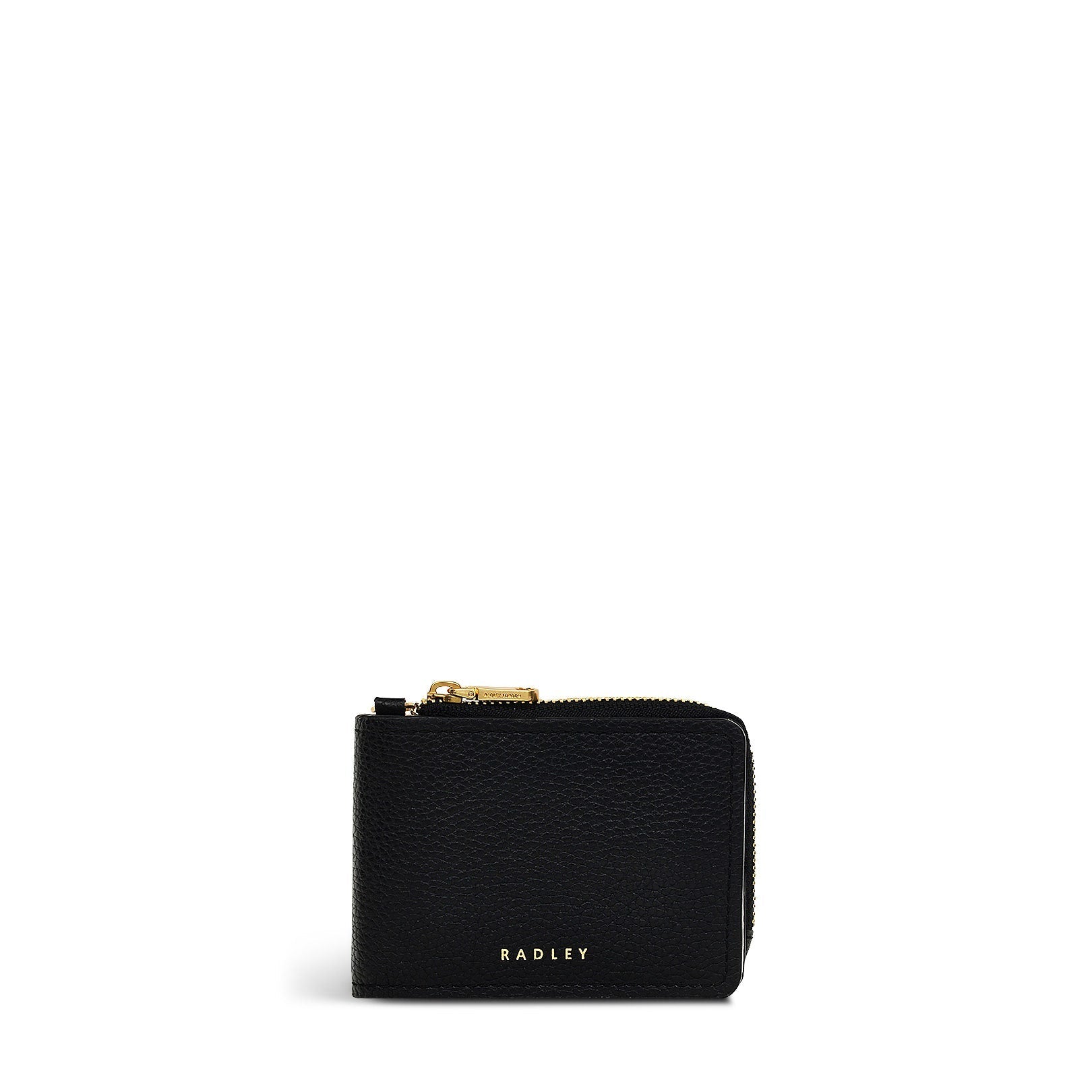 Bishops Lane Leather Small Ziptop Coin Purse in Black - 111662