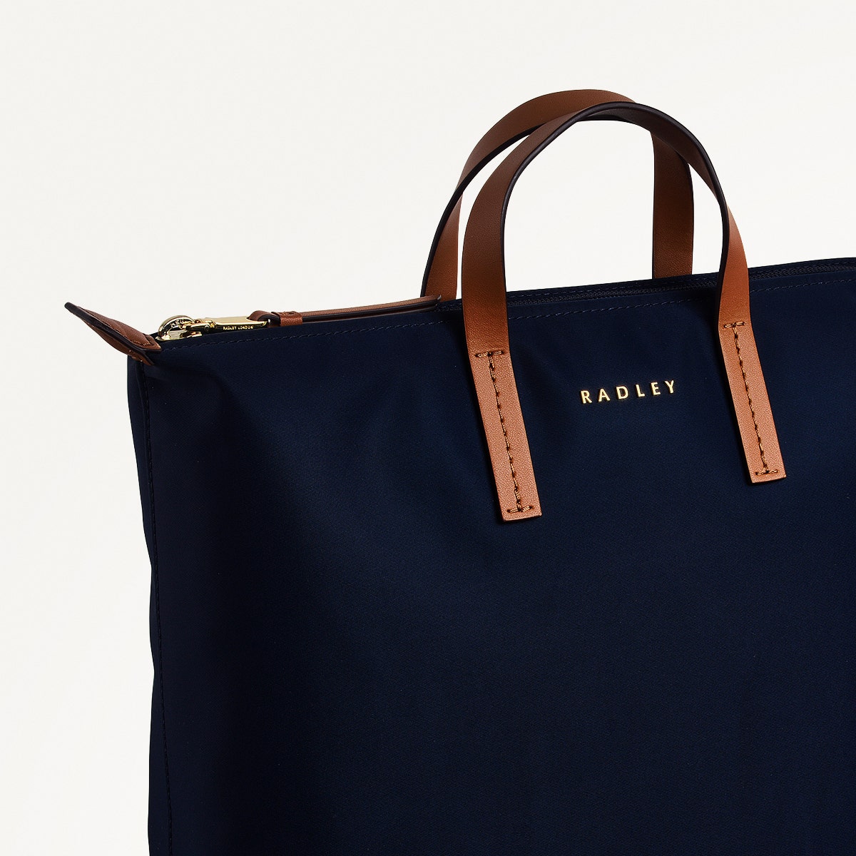 Windsor Lane Fabric Large Ziptop Backpack in Ink - 111686