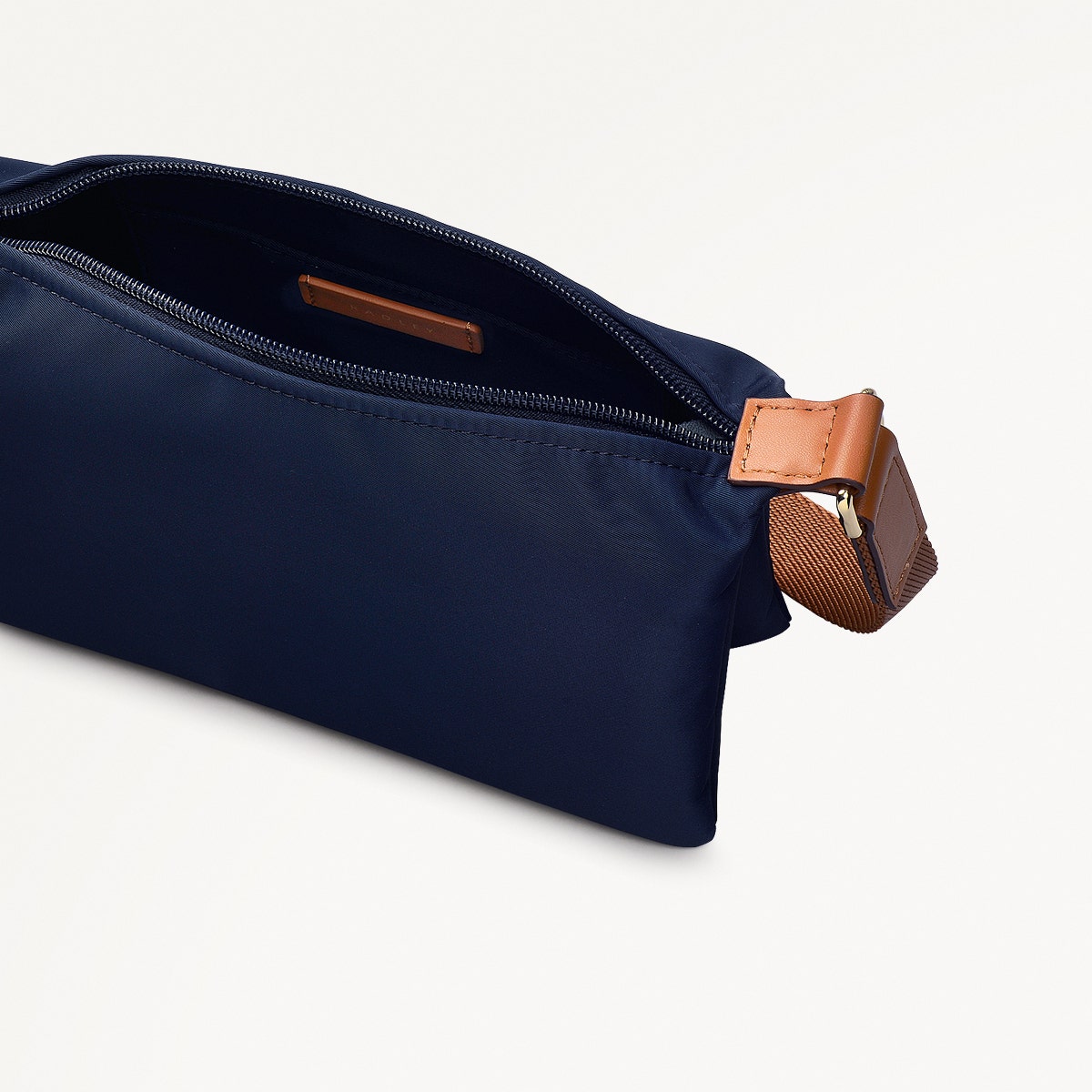 Windsor Lane Fabric Small Ziptop Cross Body Bag in Ink - 111687