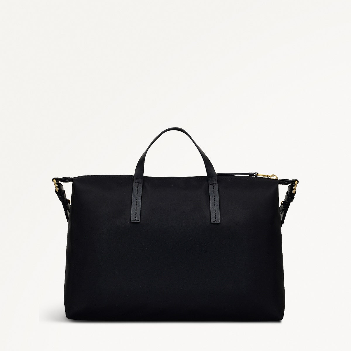 Windsor Lane Fabric Medium Ziptop Grab Bag in Black - 111689