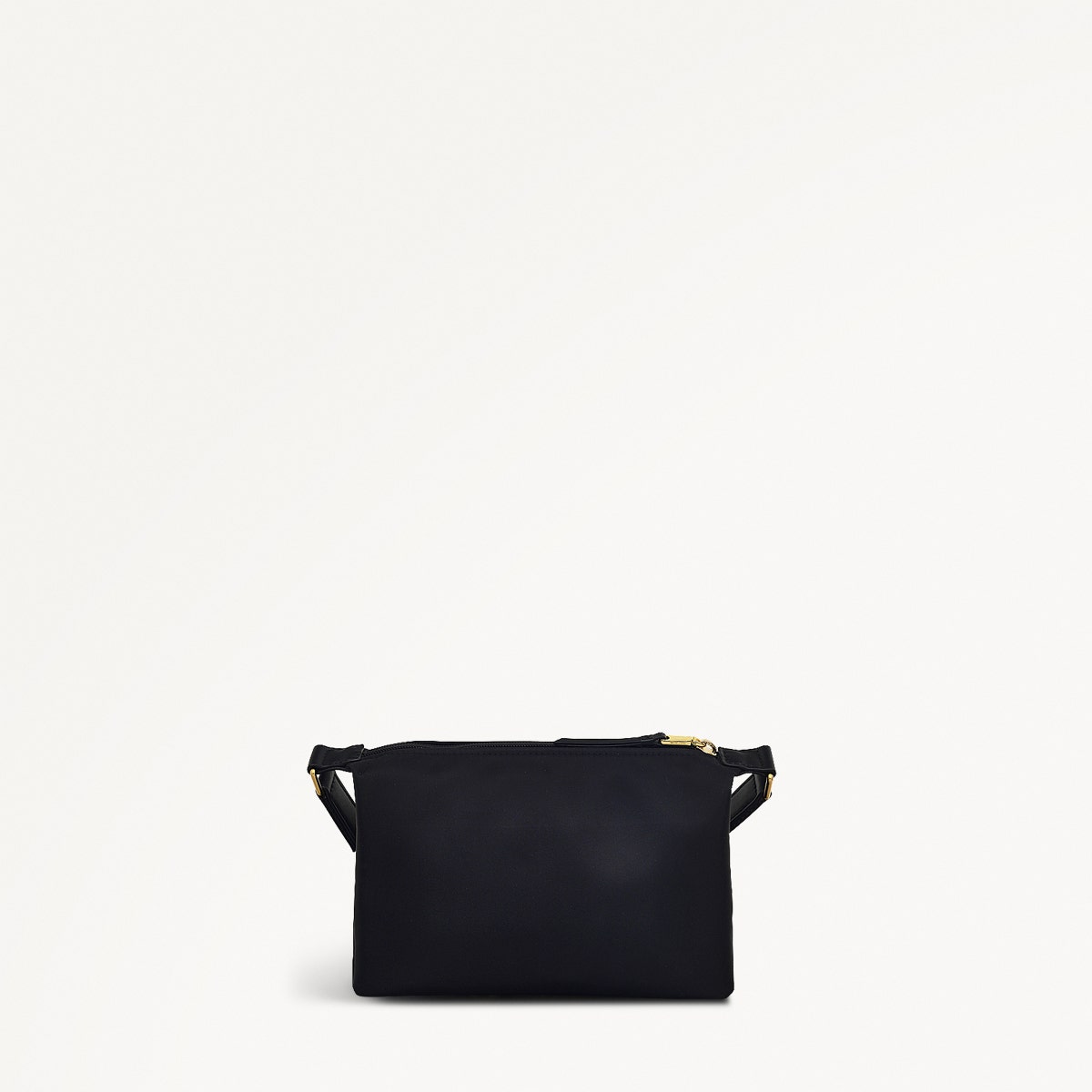 Windsor Lane Fabric Small Ziptop Cross Body Bag in Black - 111691