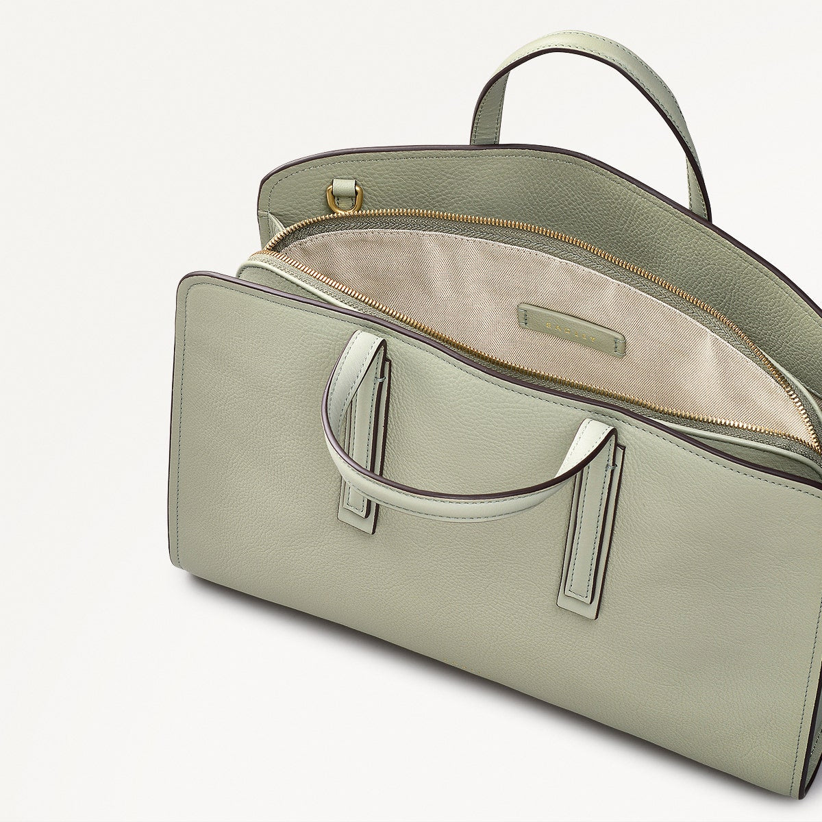 Arragon Row Fabric Medium Zip Around Grab Bag in Drizzle - 111714