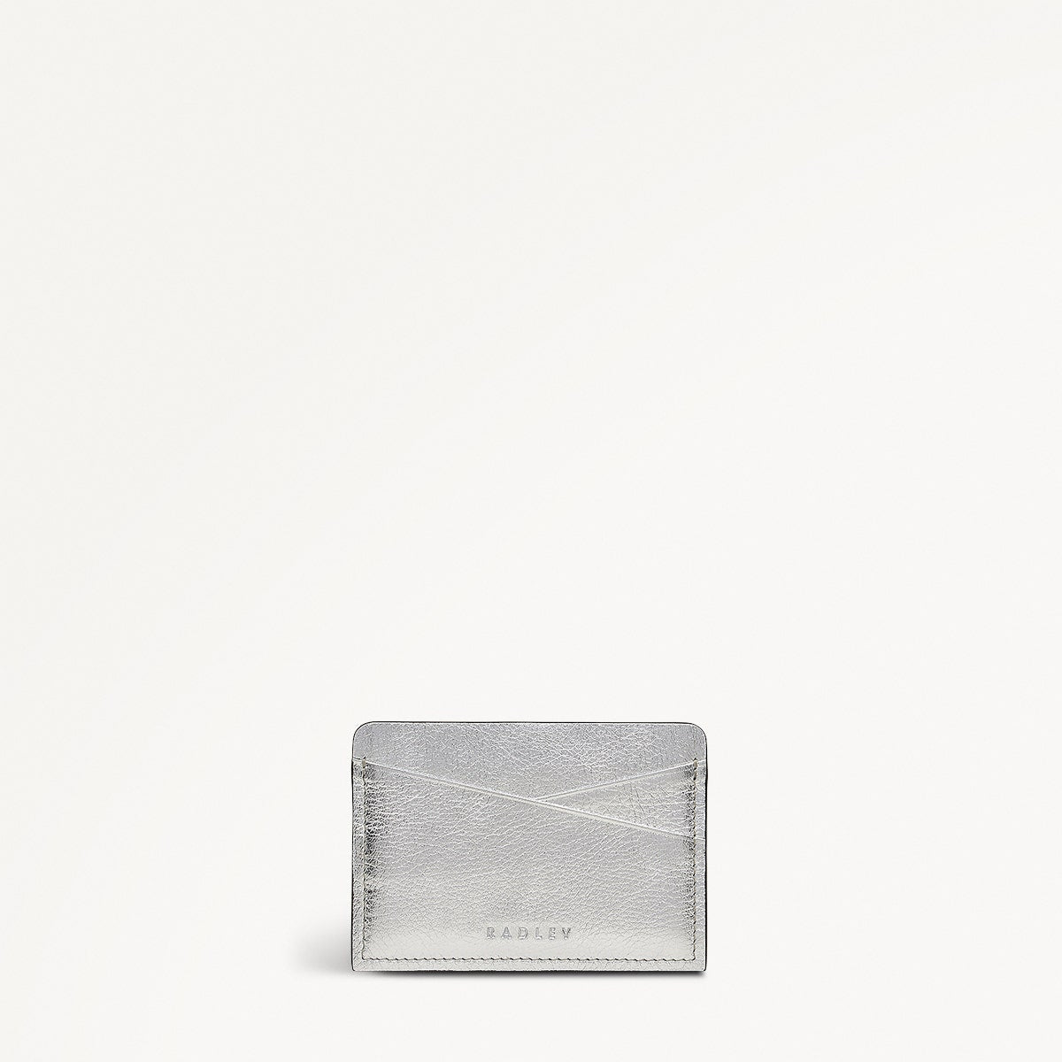 Holmes Avenue Leather Small Card Holder in Silver - 111774