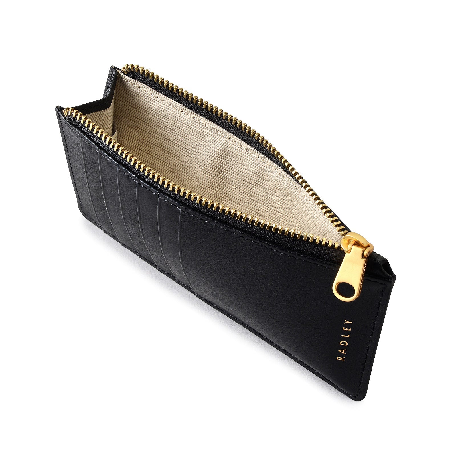 Arnold Row Leather Medium Ziptop Coin Purse in Black - 111801