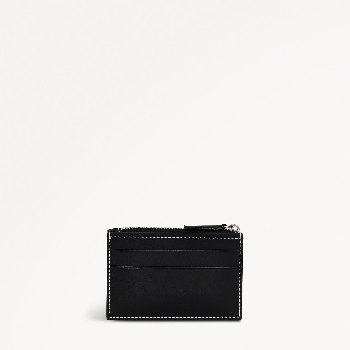 Face To Face Leather Small Ziptop Coin Purse in Black - 111816