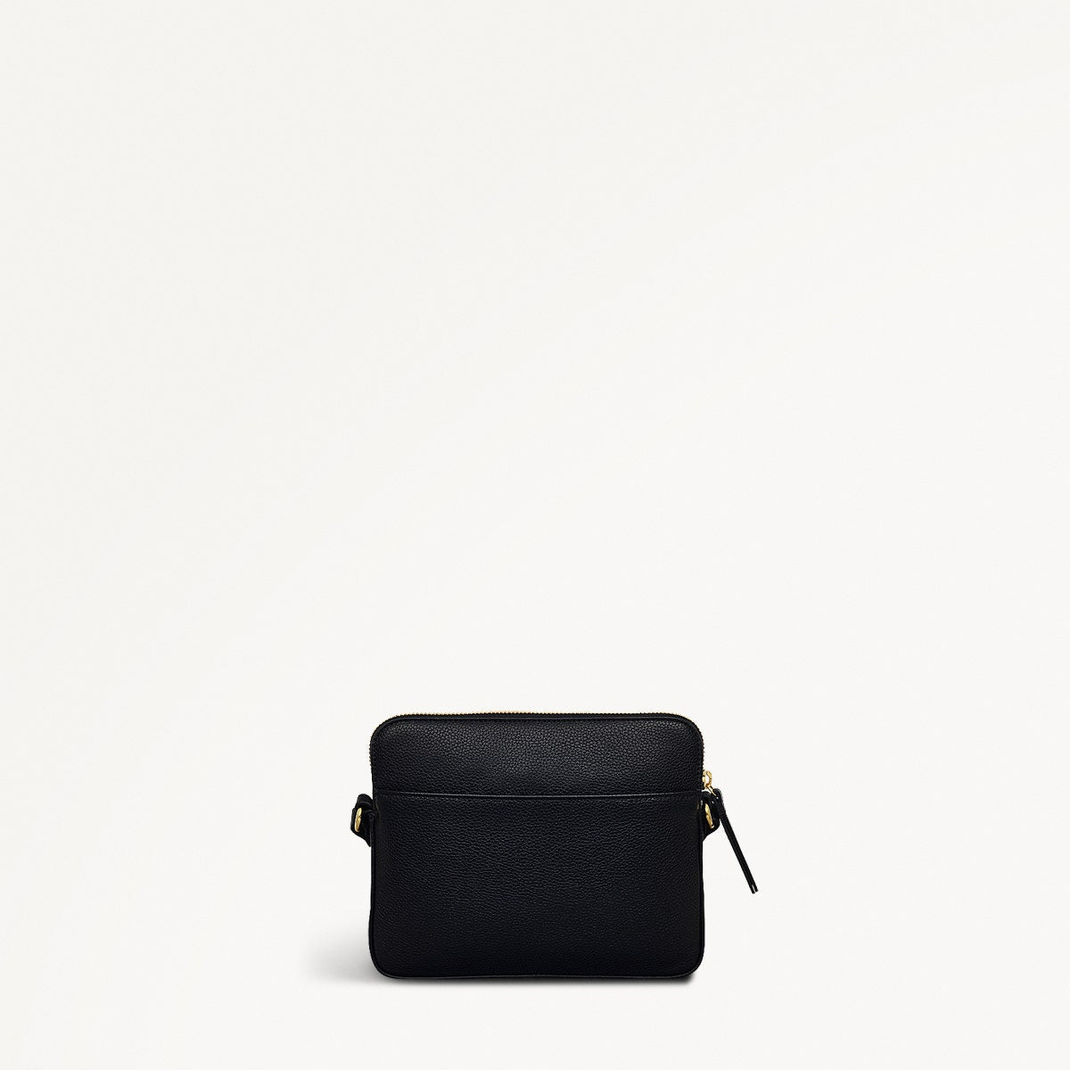 Redford Close Leather Small Ziptop Cross Body Bag in Black - 111834