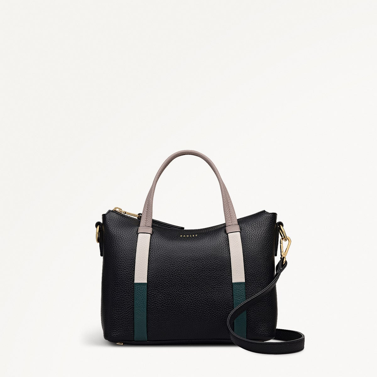 Black Small Ziptop Grab Bag | Waterloo Way AW25 | Radley London