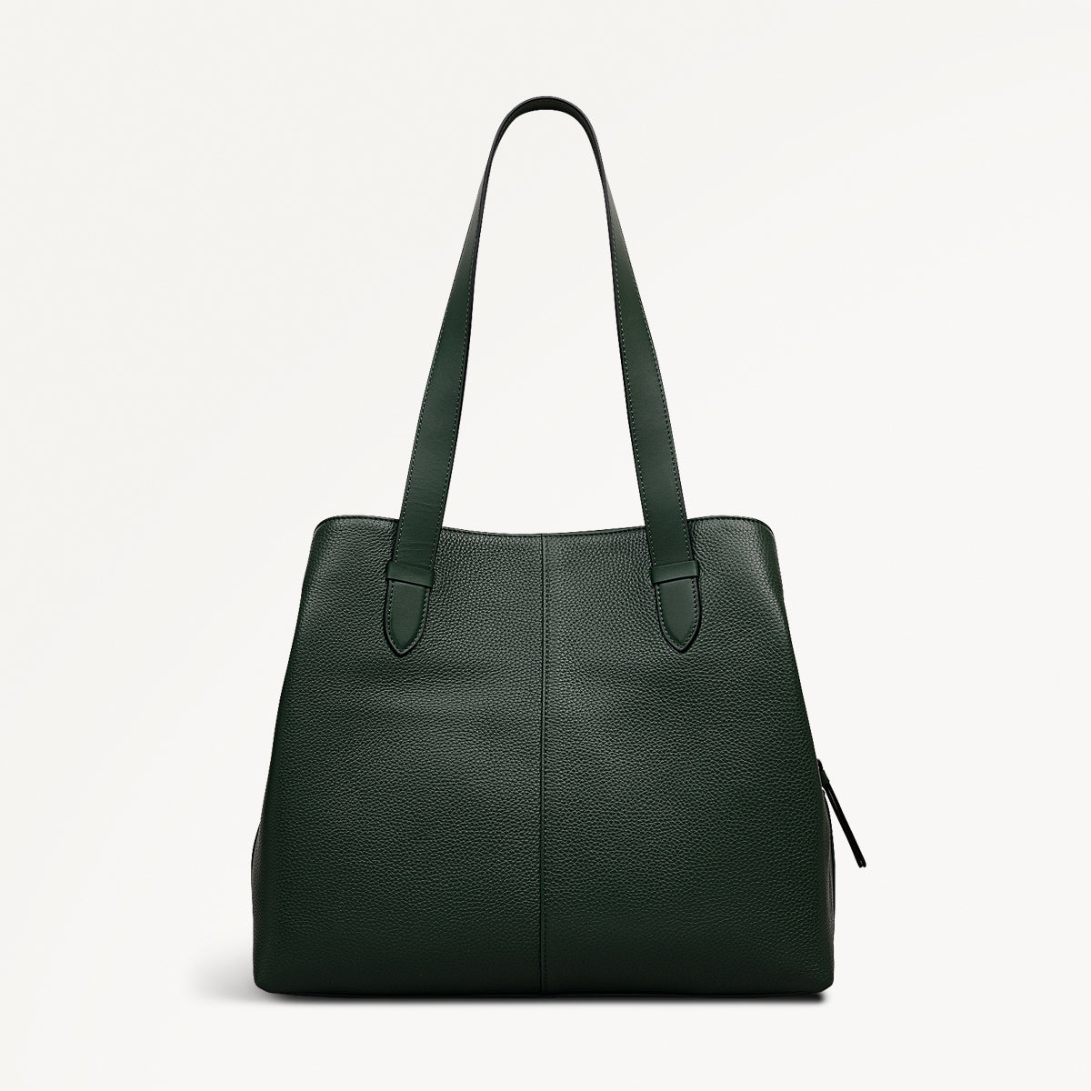 Piccardy Hill 2.0 Leather Medium Ziptop Shoulder Bag in Dragon - 111934