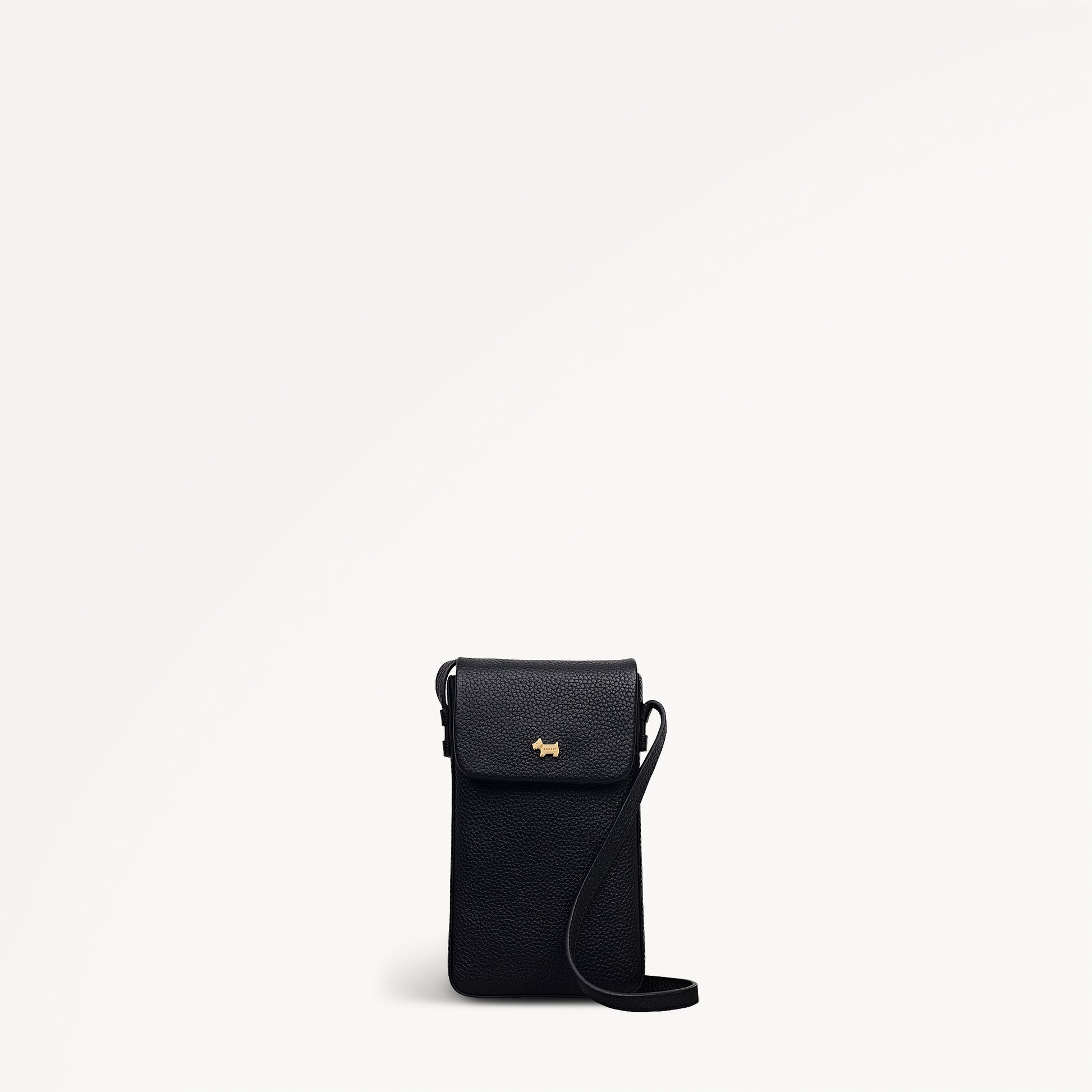 Pickwick Leather Medium Phone Cross Body Bag in Black - 111997