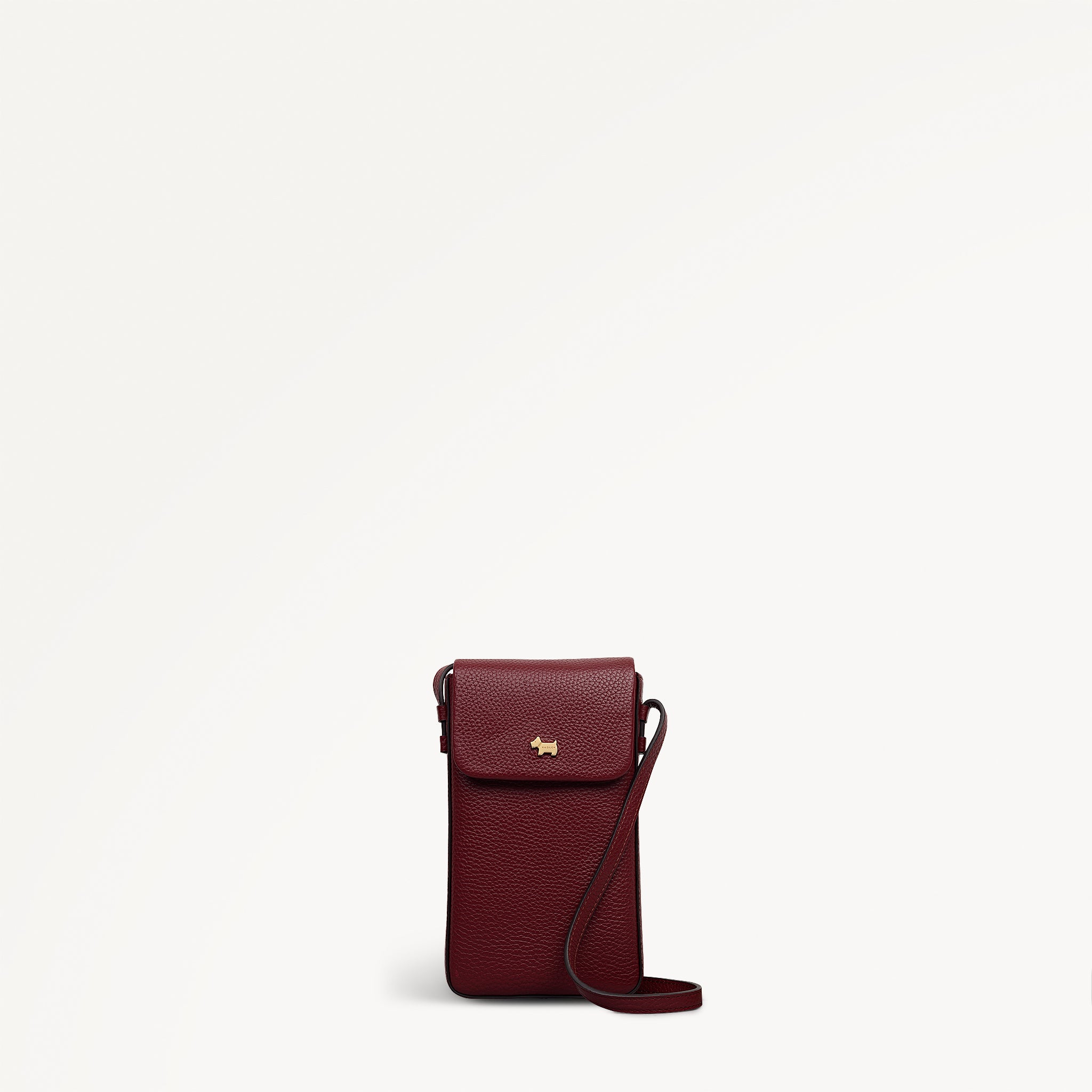 Pickwick Leather Medium Phone Cross Body Bag in Merlot - 111998