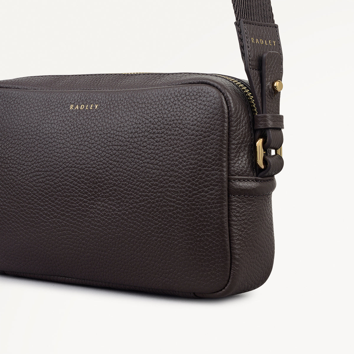 Tavistock Leather Mini Zip Around Cross Body Bag in Thunder - 111999