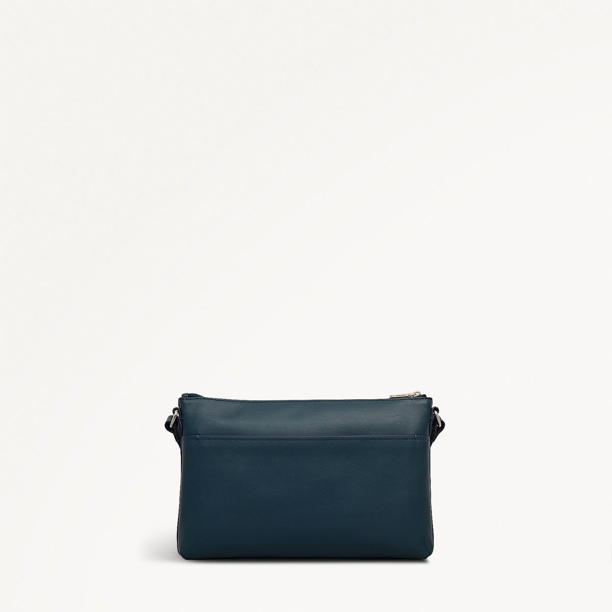 Pockets Leather Medium Ziptop EW Cross Body Bag in Teal - 112137