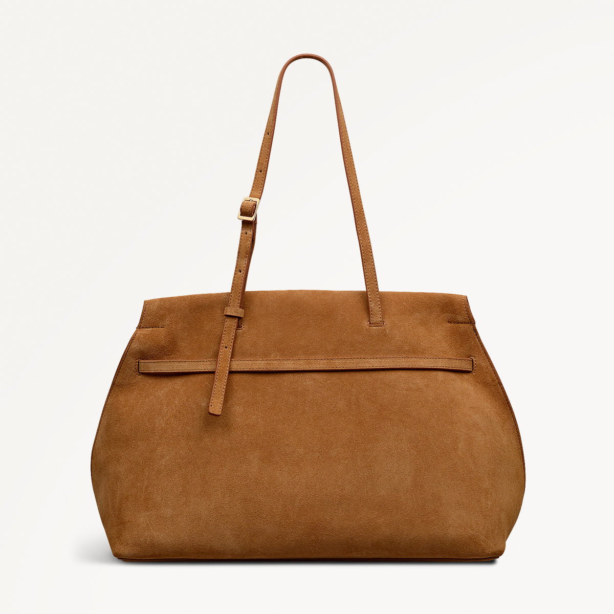 The Christina Large Suede Ziptop Shoulder Bag - 112198
