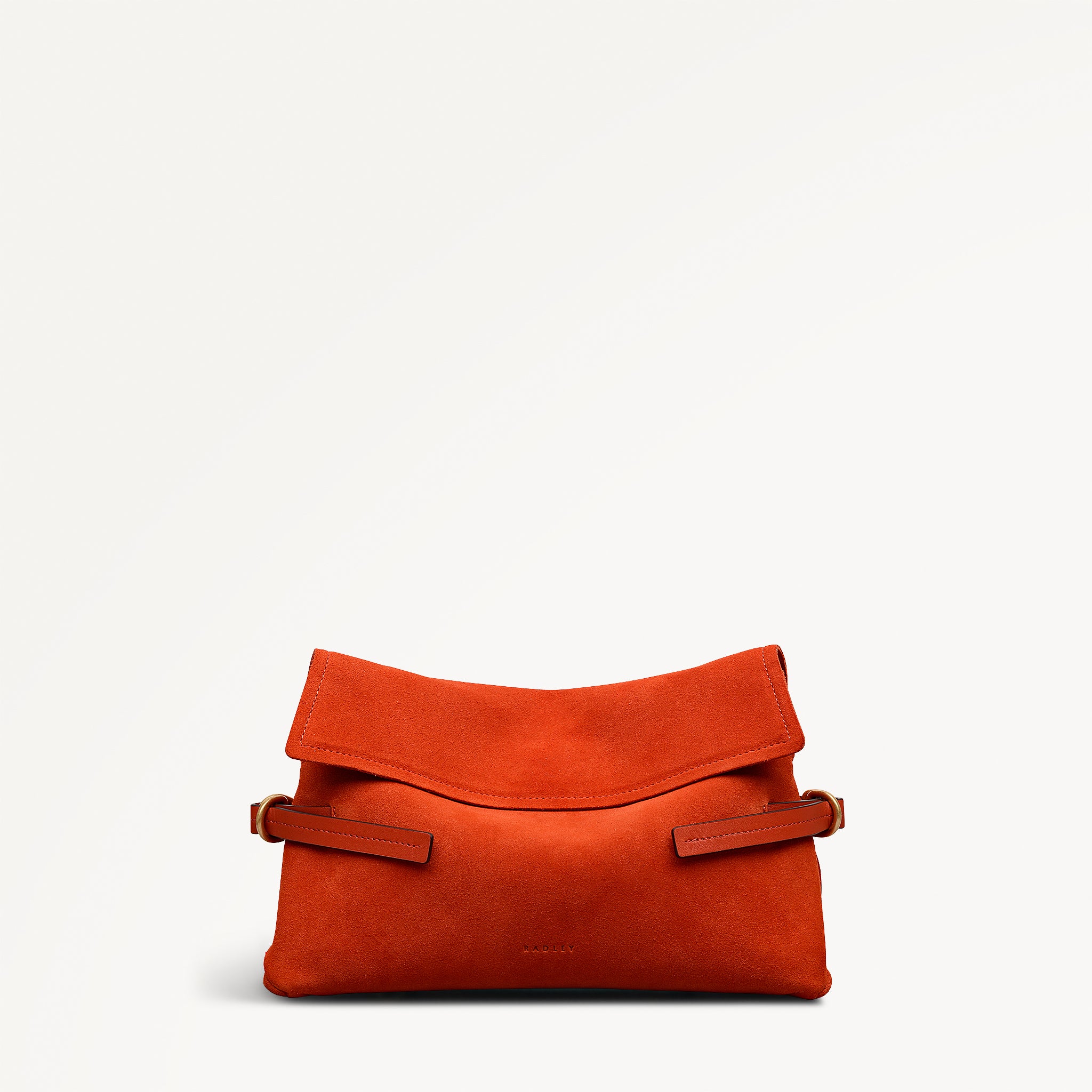 Fleet Street - Suede Medium Flapover Clutch Bag - RHE21904