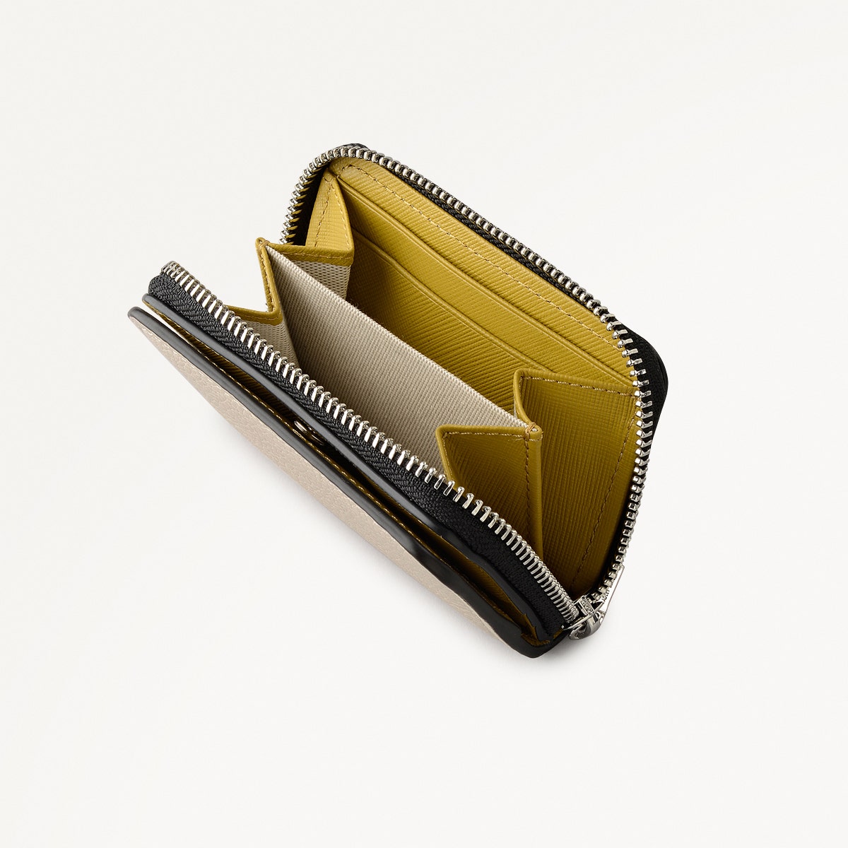 Beech Row Small Zip Around Wallet in Porcini - 112338