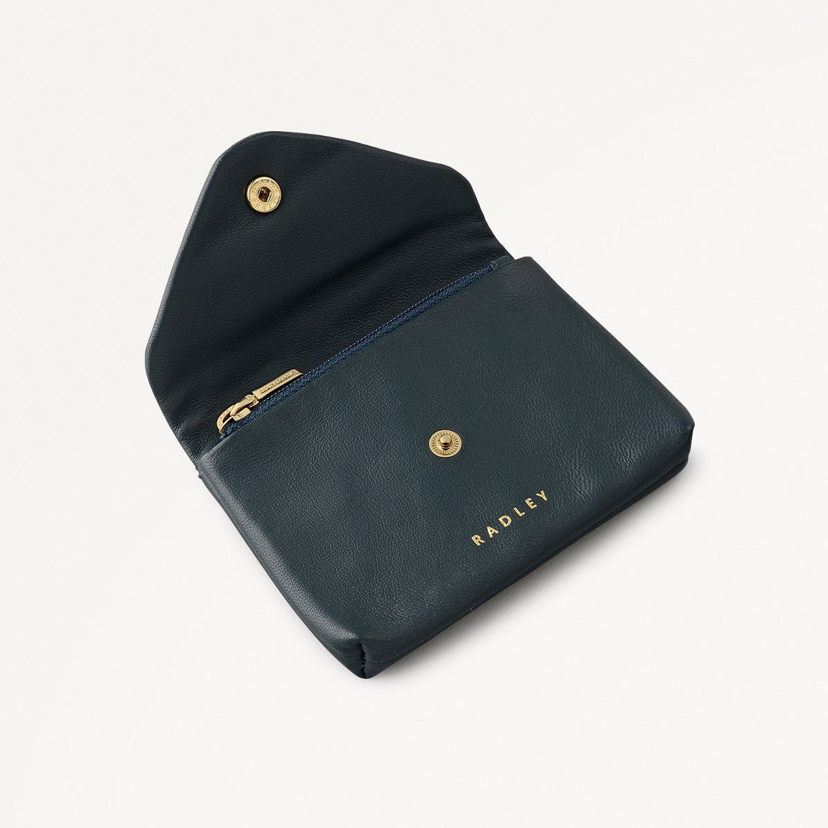 Mallow Street Small Ziptop Coin Purse in Dark Teal - 112344