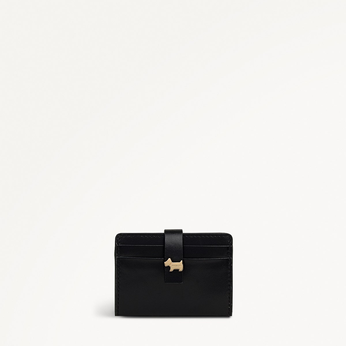 Newick Road Leather Small Card Holder in Black - 112439