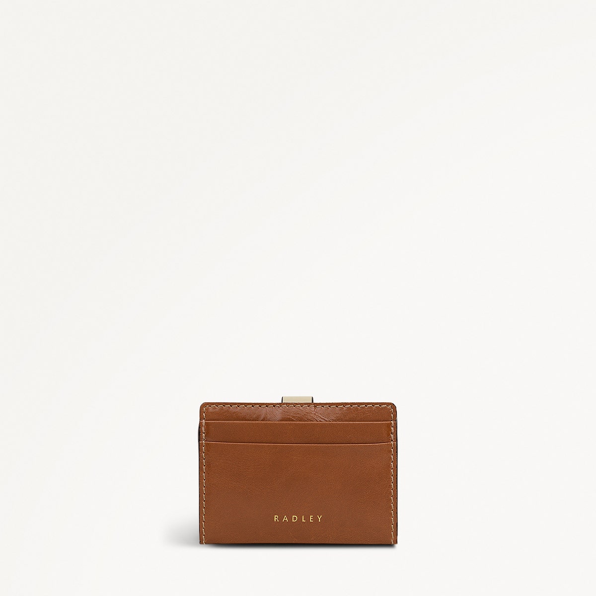 Newick Road Leather Small Card Holder in Toffee - 112443