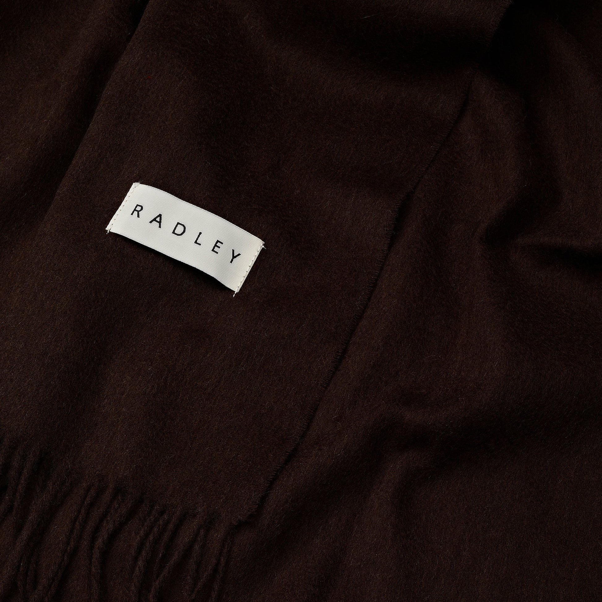 Wool Fabric Scarf in Dark Oak - 112501