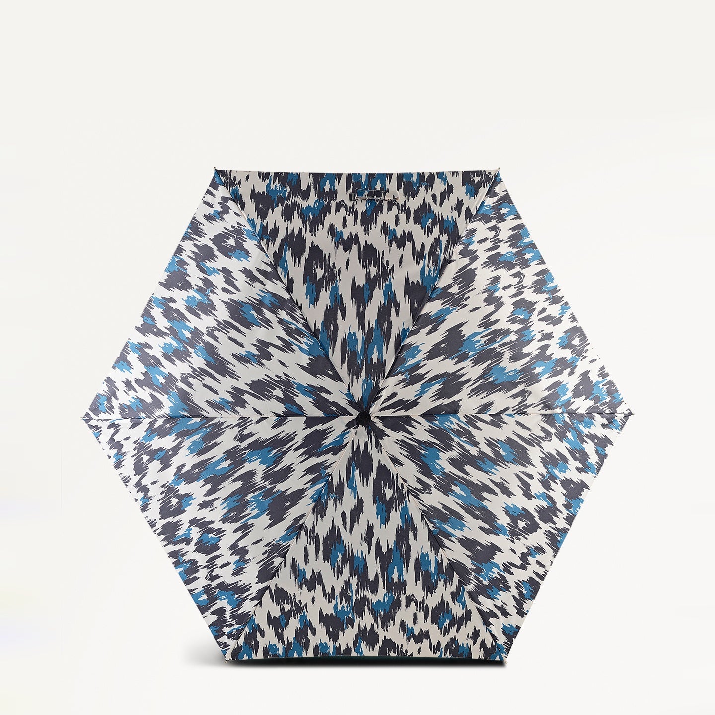 Abstract Animal Fabric Superlite Responsible Umbrella in Chalk - 112525