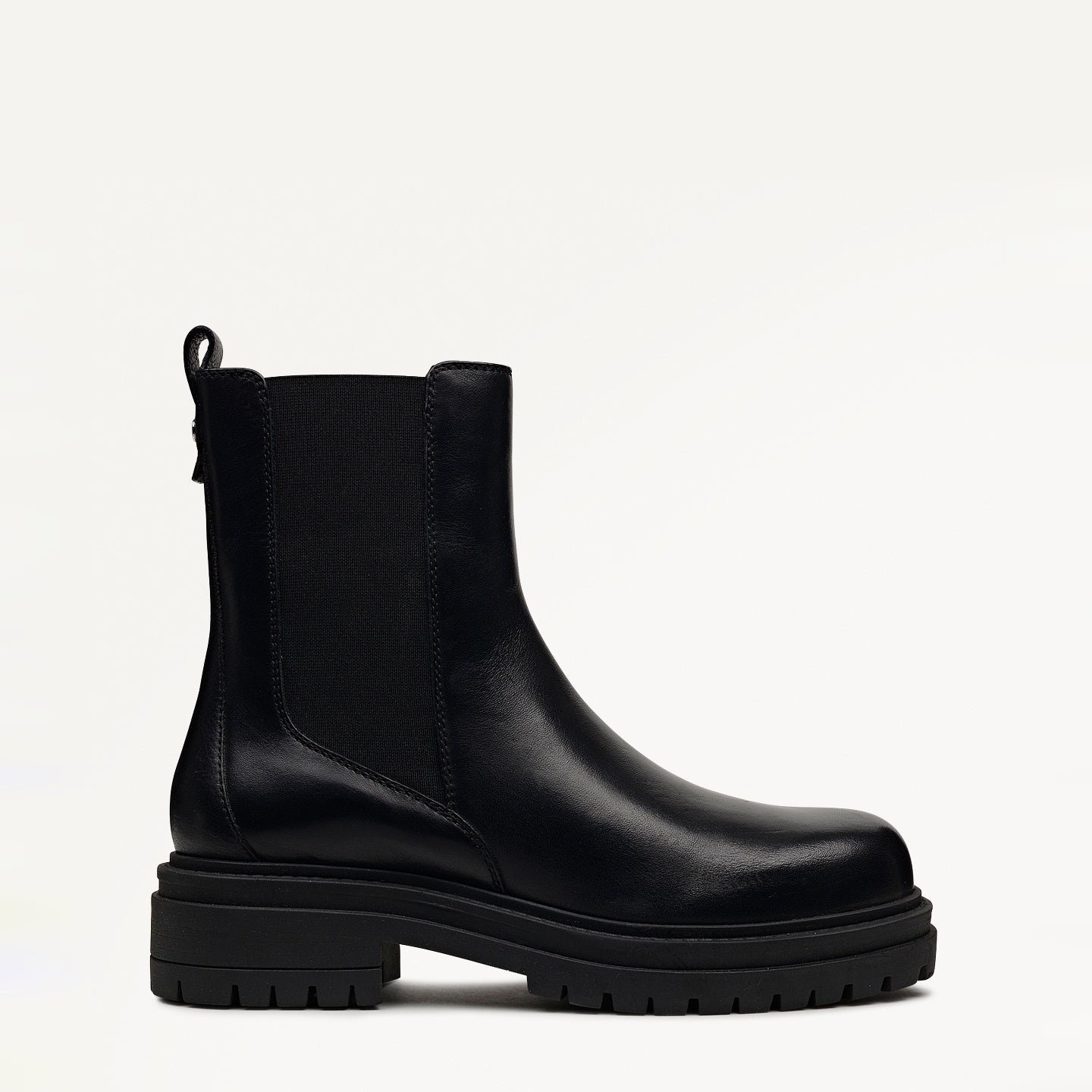 Durham Crescent Chunky Square Toe Chelsea Boot Black - 112547