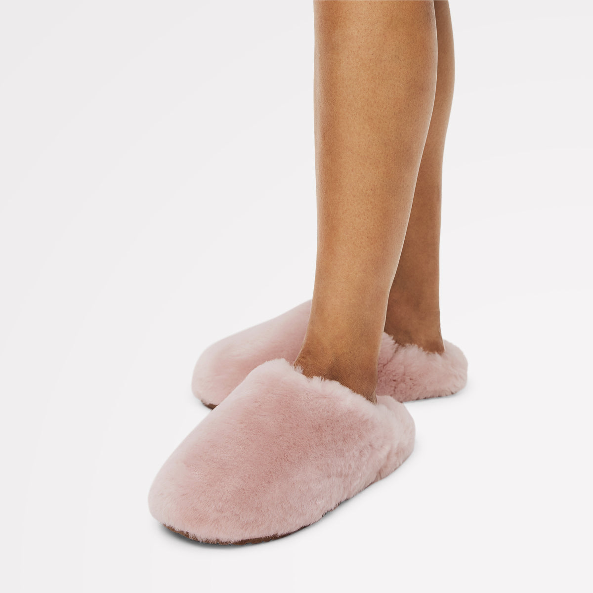 Cloud Street Luxe Shearling Fluff Mule Pink - 112559