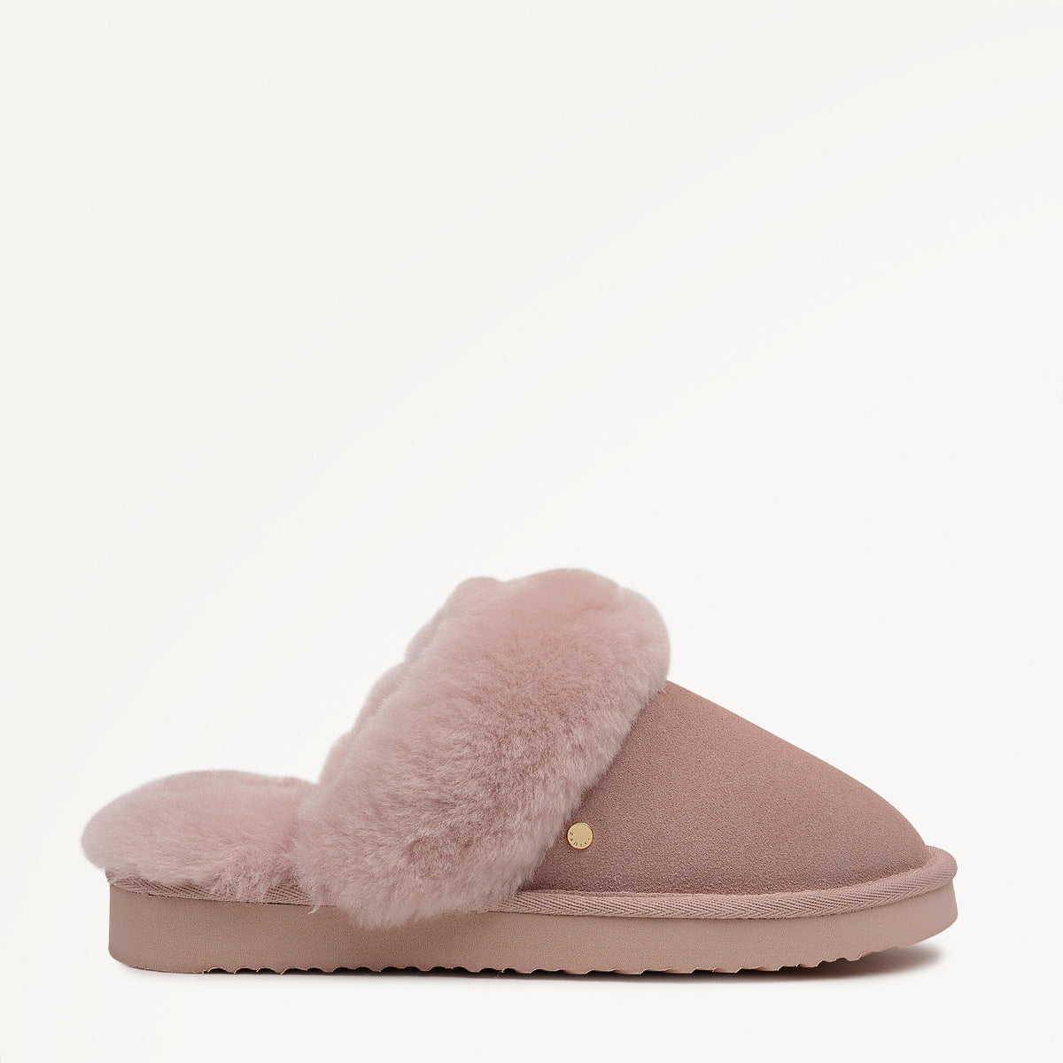 MAPLE LANE CLASSIC SHEARLING CUFF MULE PINK