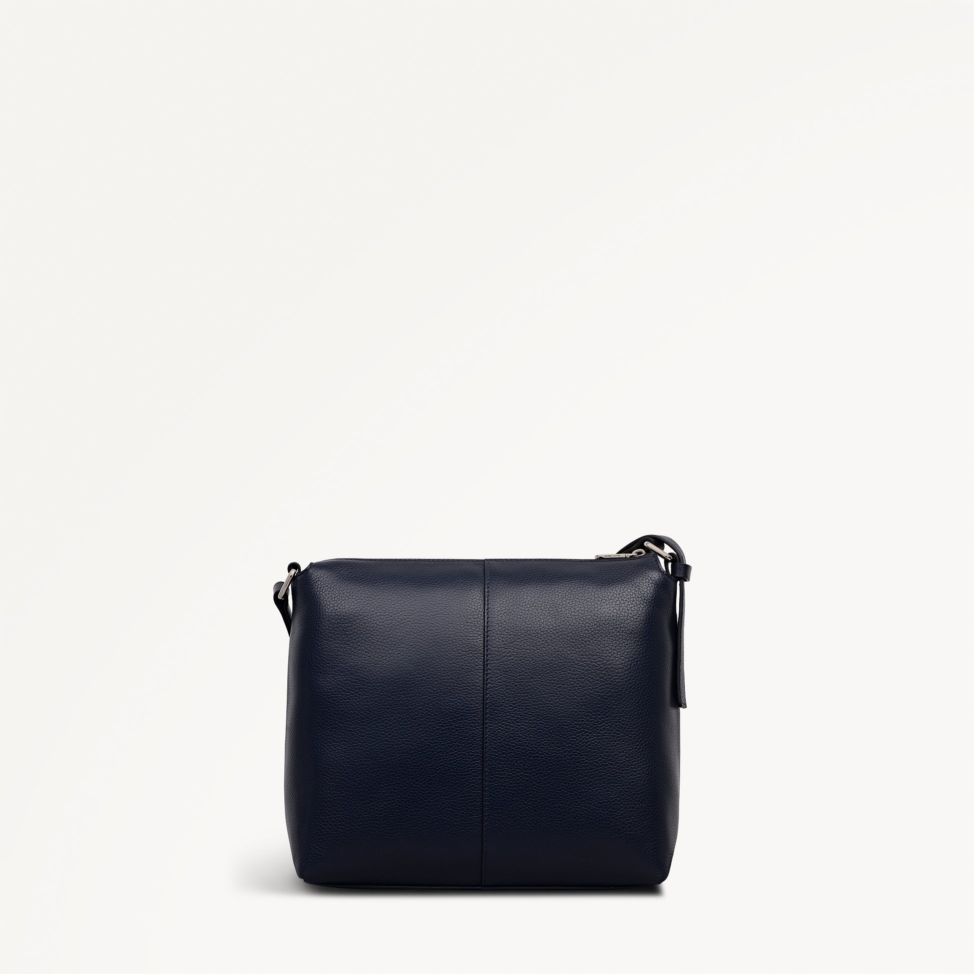 Fountain Mews Leather Small Ziptop Cross Body Bag in Ink - 112614