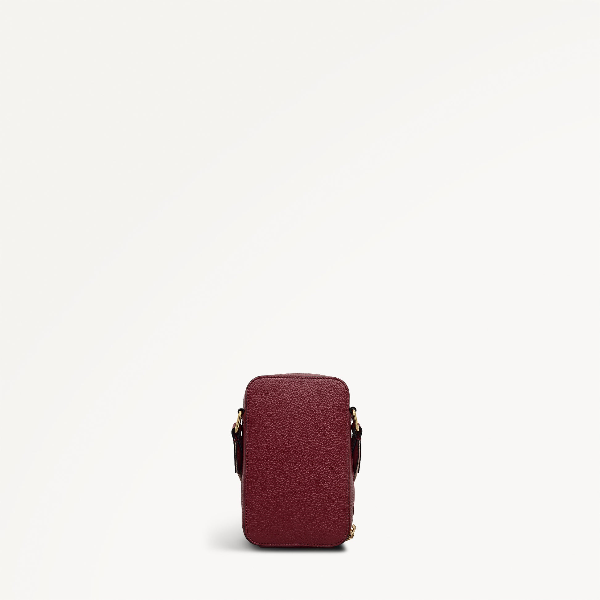 Alba Place Leather Medium Phone Cross Body Bag in Carmine - 112620