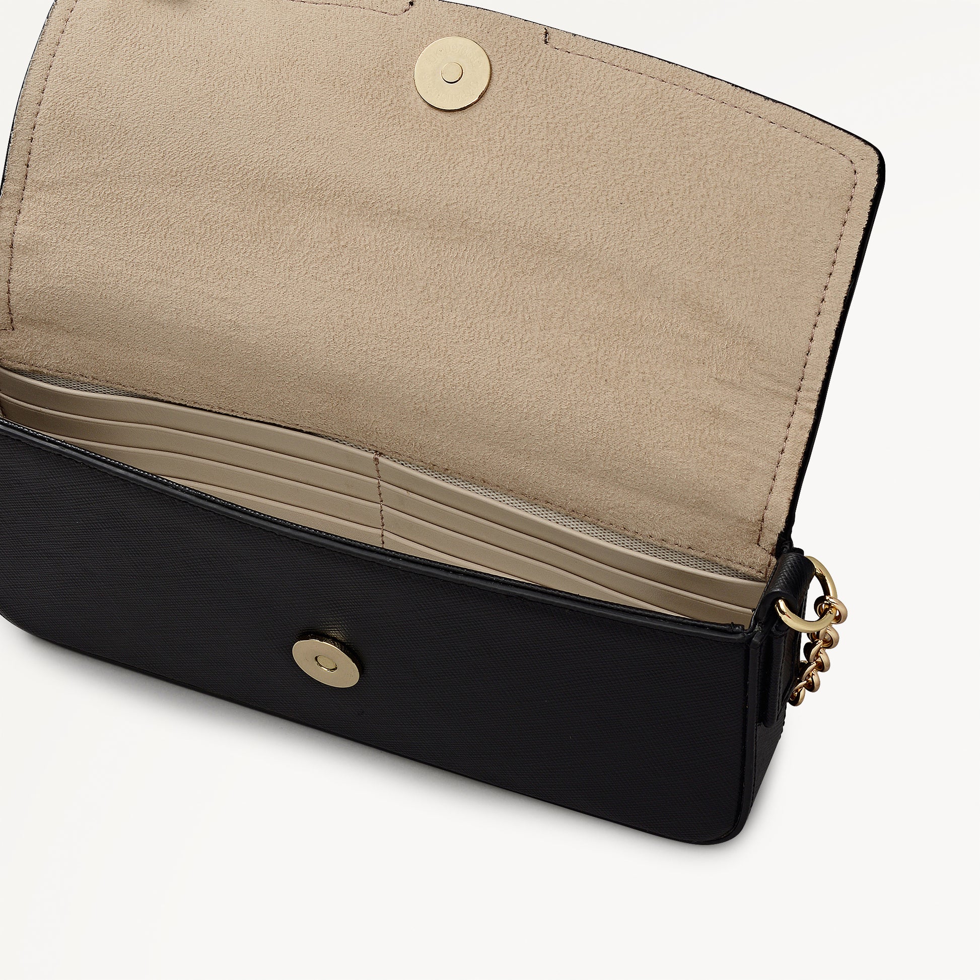 Crosby Alley Leather Large Phone Cross Body Bag in Black - 112642