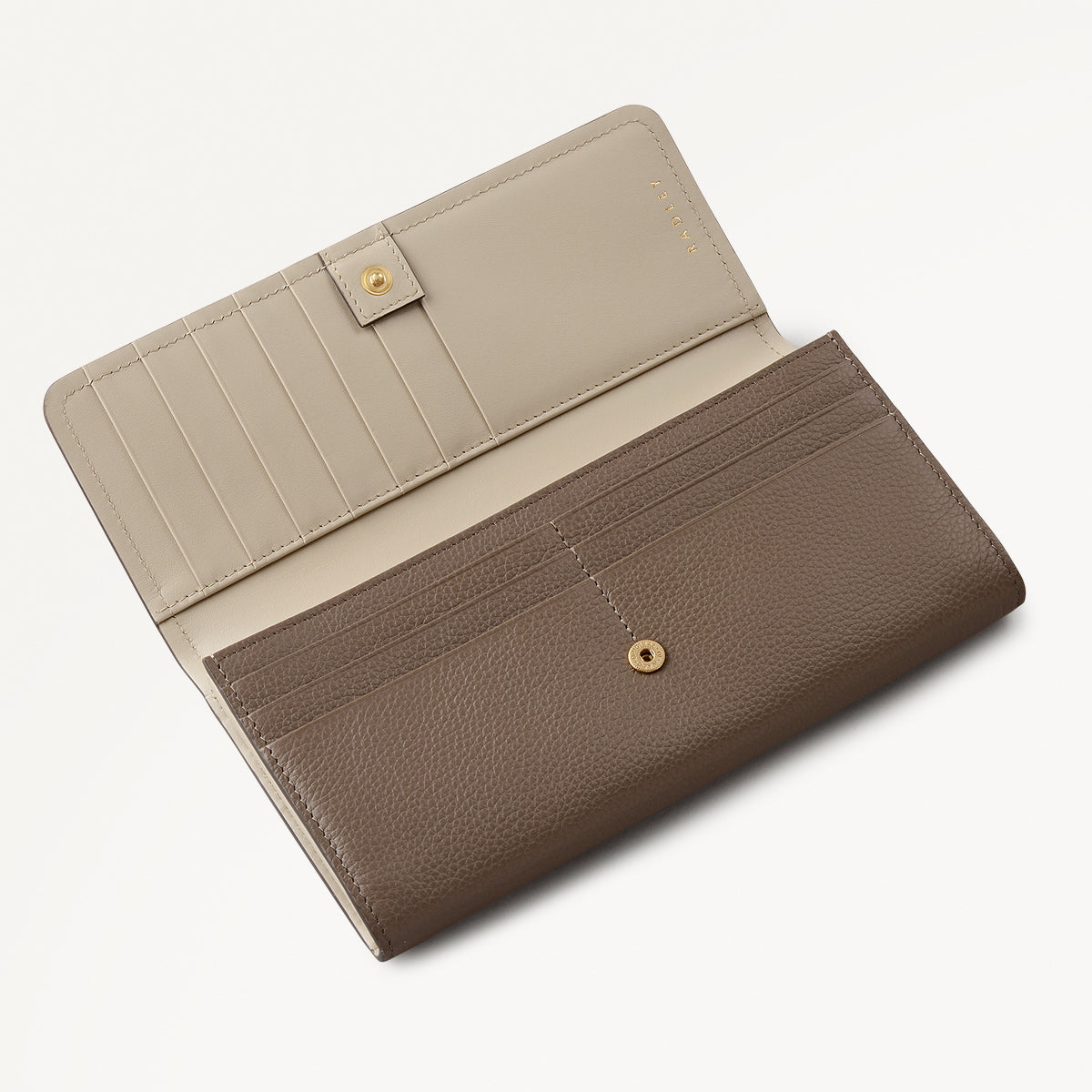 Mayfair Lane Leather Large Flapover Wallet in Coffee - 112680