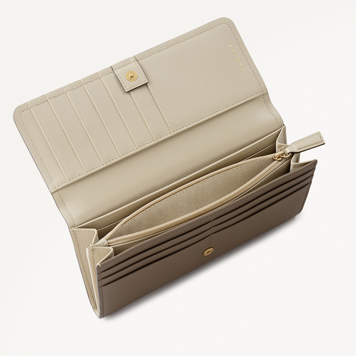 Mayfair Lane Leather Large Flapover Wallet in Coffee - 112680